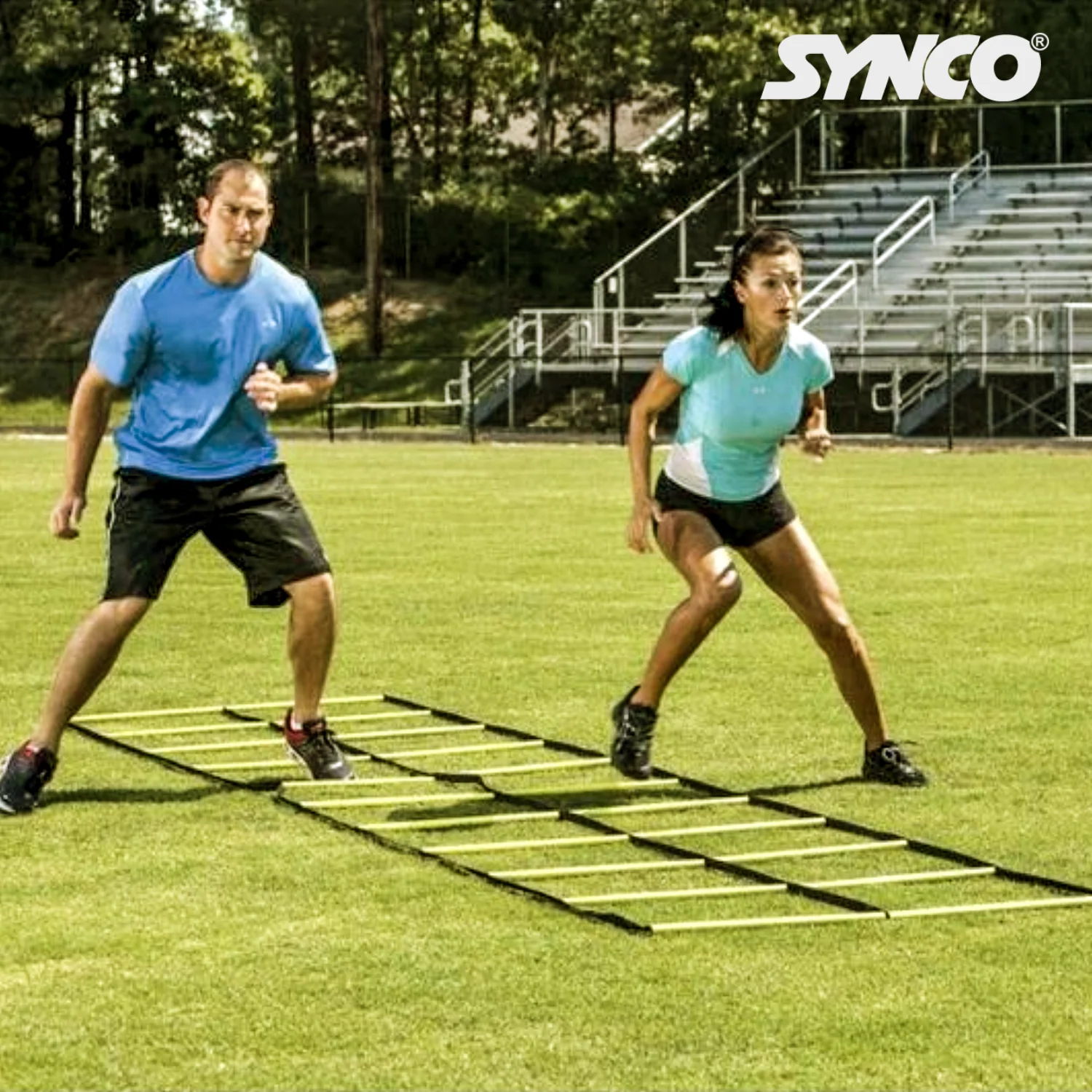 Synco Agility Speed Ladder -Adjustable (4m) Yellow - Image 5