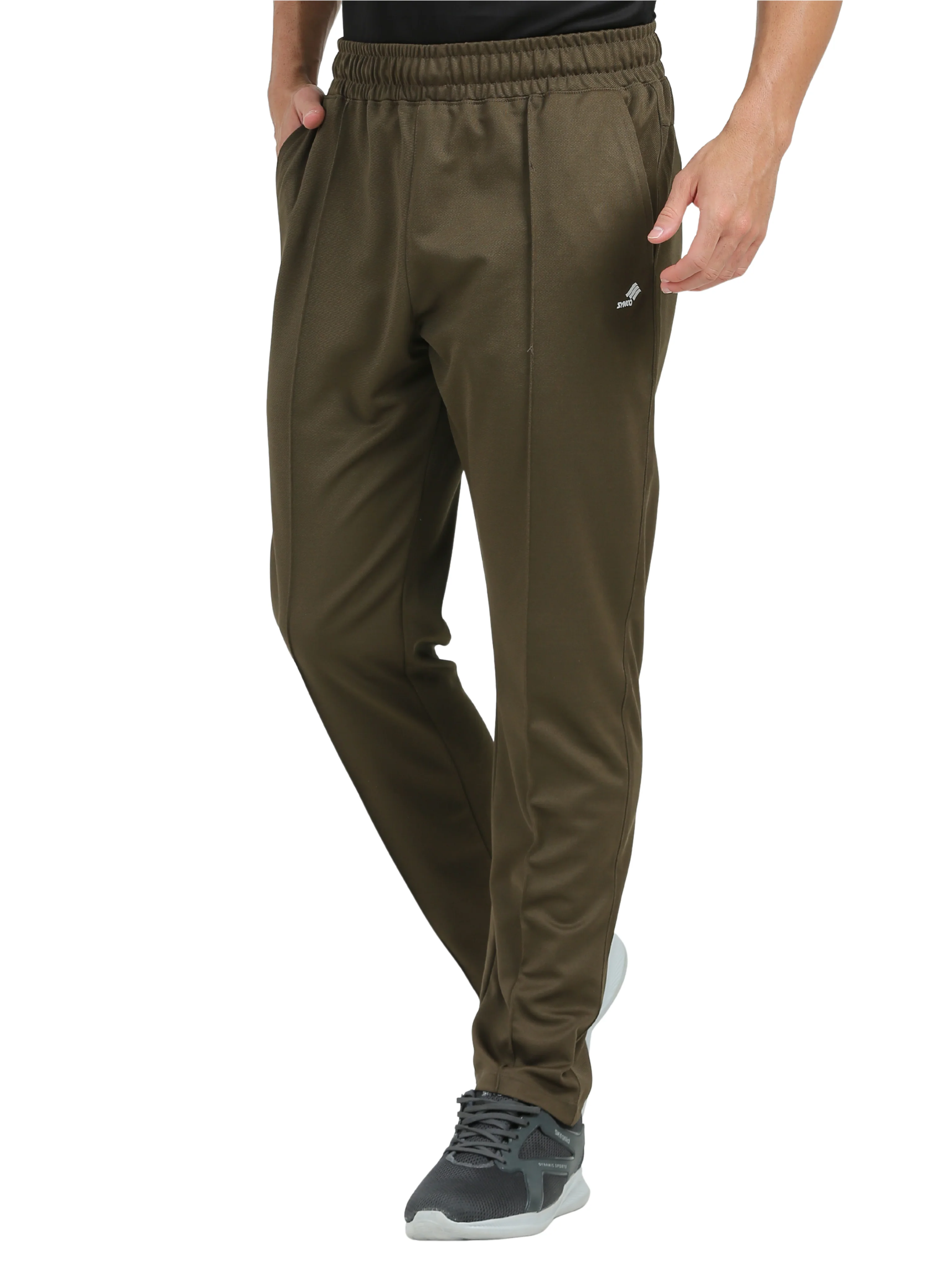 Synco Aeris Performance Trackpant for Men (Olive Green) - Ideal for Activewear, Running, Gymwear - Image 3