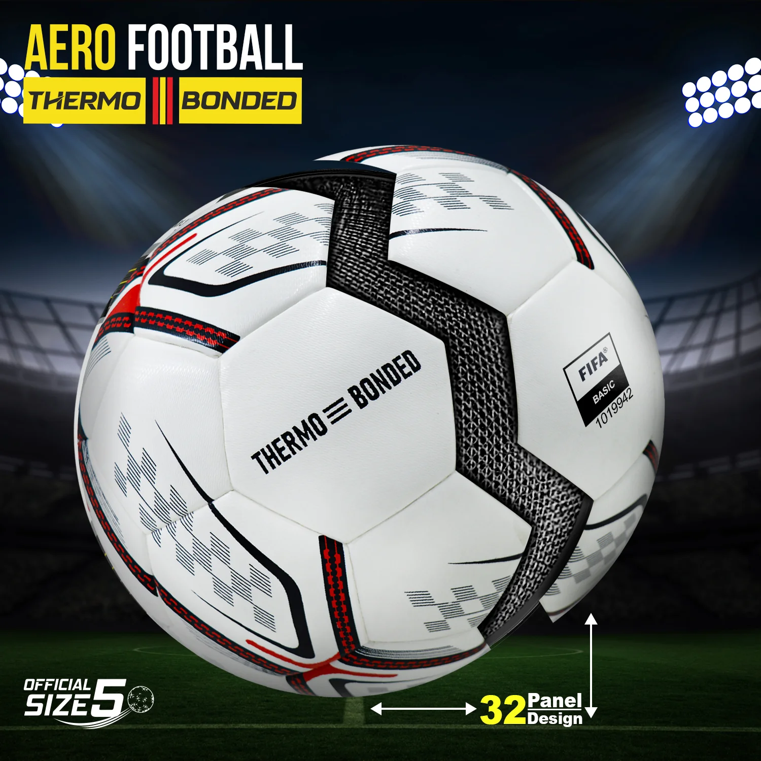 Synco Aero Thermobonded Football | TPU Professional Match Ball - Image 3