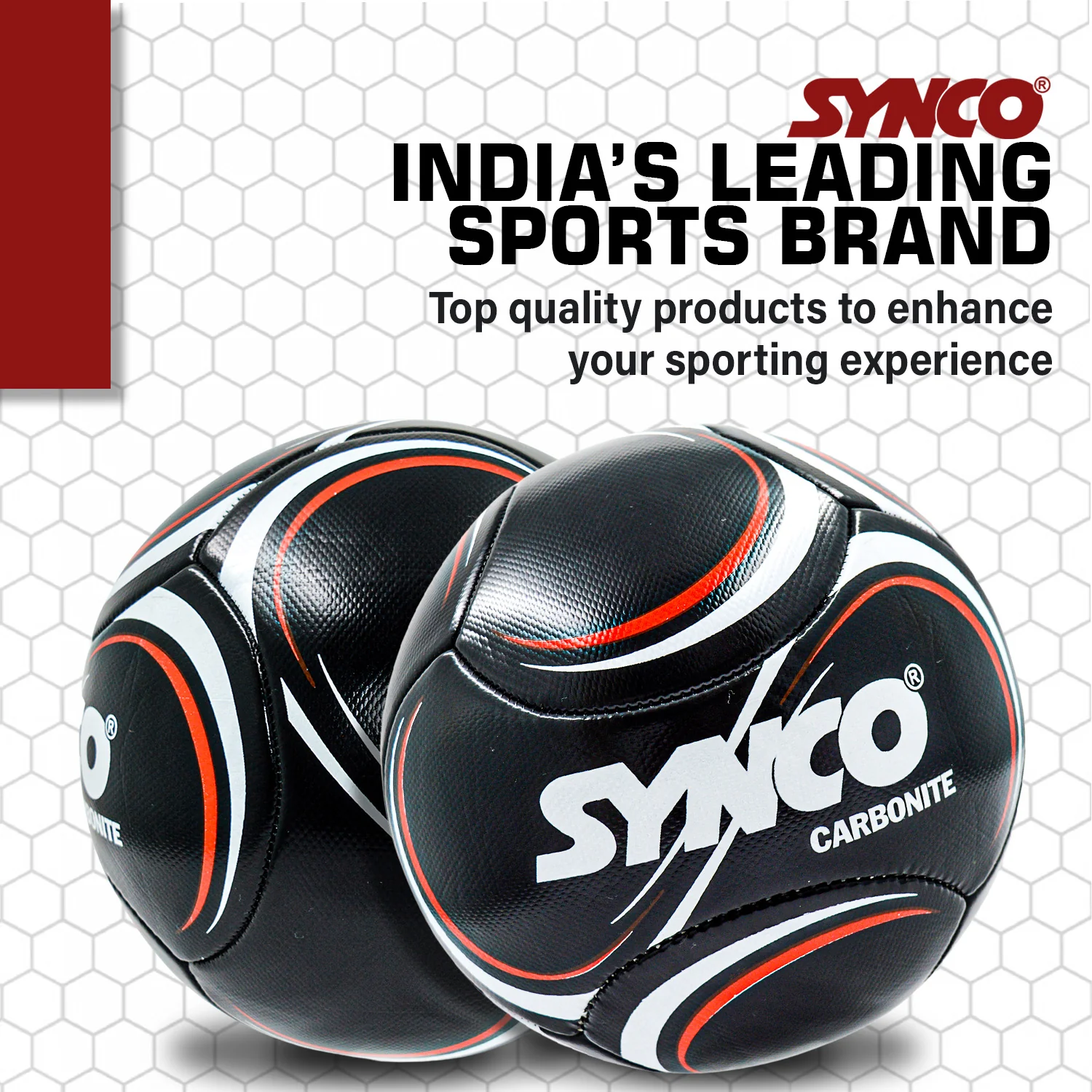 Synco Carbonite Football | PVC Machine Stitched | Training Football | Size 5 - Image 6