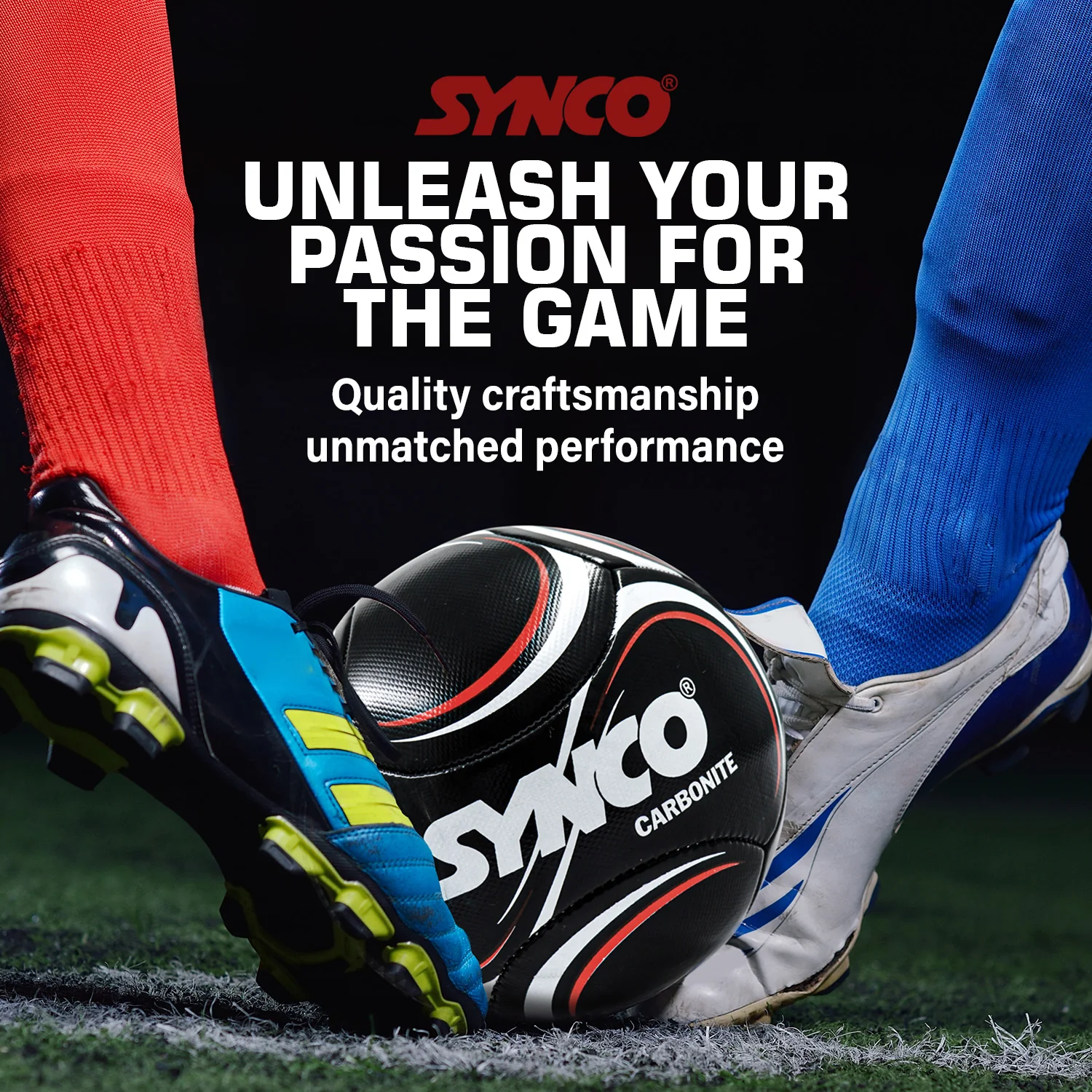 Synco Carbonite Football | PVC Machine Stitched | Training Football | Size 5 - Image 7