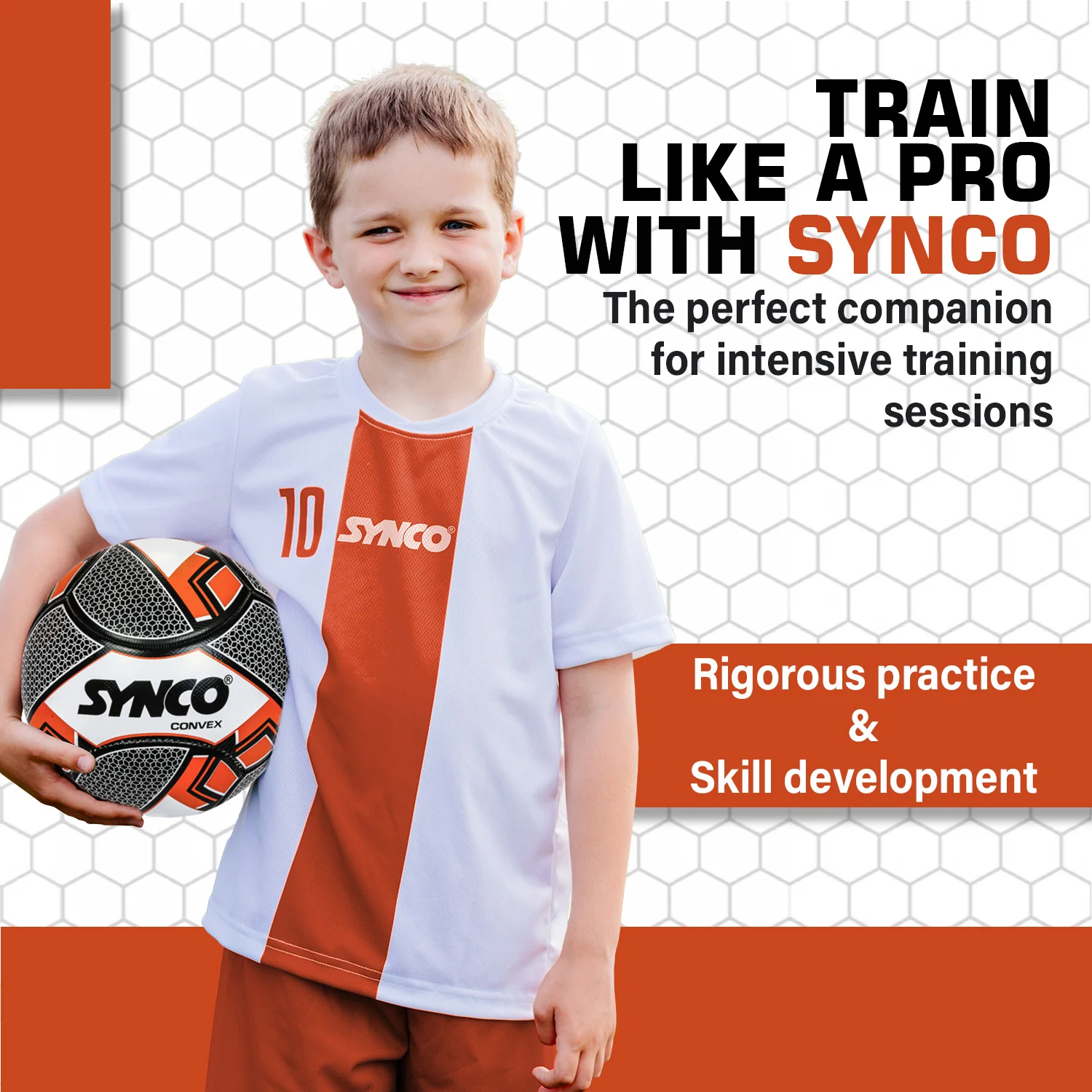 Synco Convex Football | Training Football | PVC Machine Stitched | Soccer Ball Size 5 - Image 4