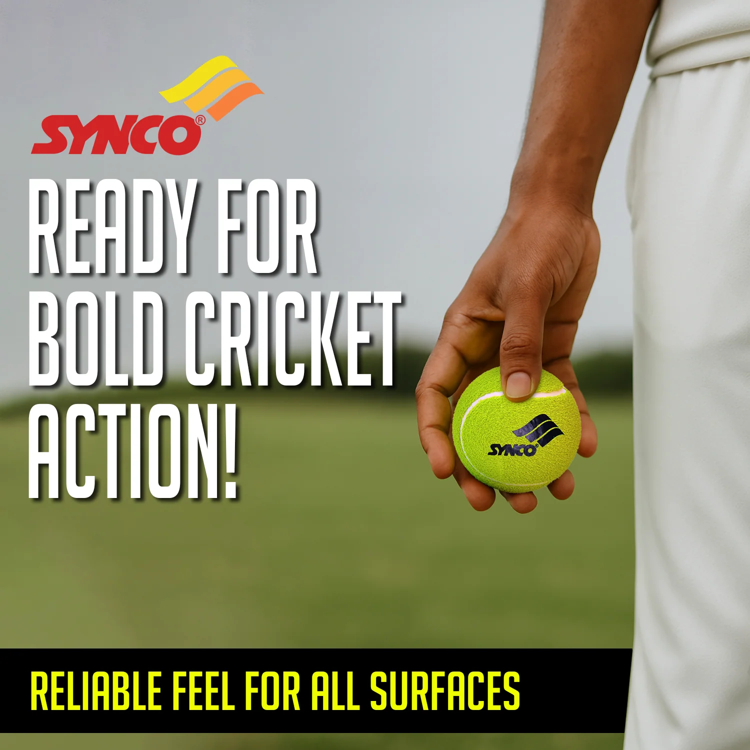 Synco Cricket Tournament Rubber Tennis Ball | Combo Pack of 4 | Color-Neon (Heavy Tennis Balls) - Image 7