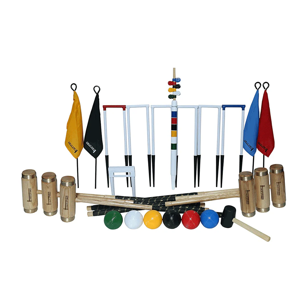 Synco Croquet Sport Elite Croquet Set 6 Player, Elite Set with Croquet Balls and Accessories (38 Inch), Perfect for Lawn, Backyard, Parks and Gardens for Fun, Party and Family Games. - Image 3