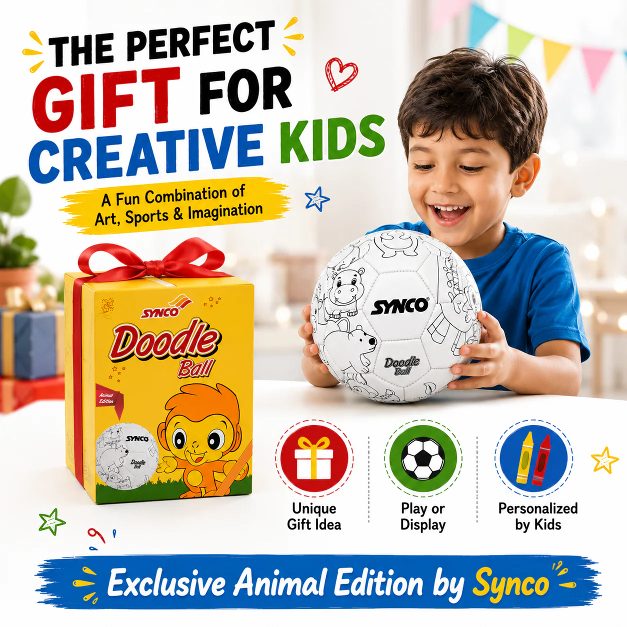 Synco Doodle Ball Animal Edition - Size 2 - Image 7