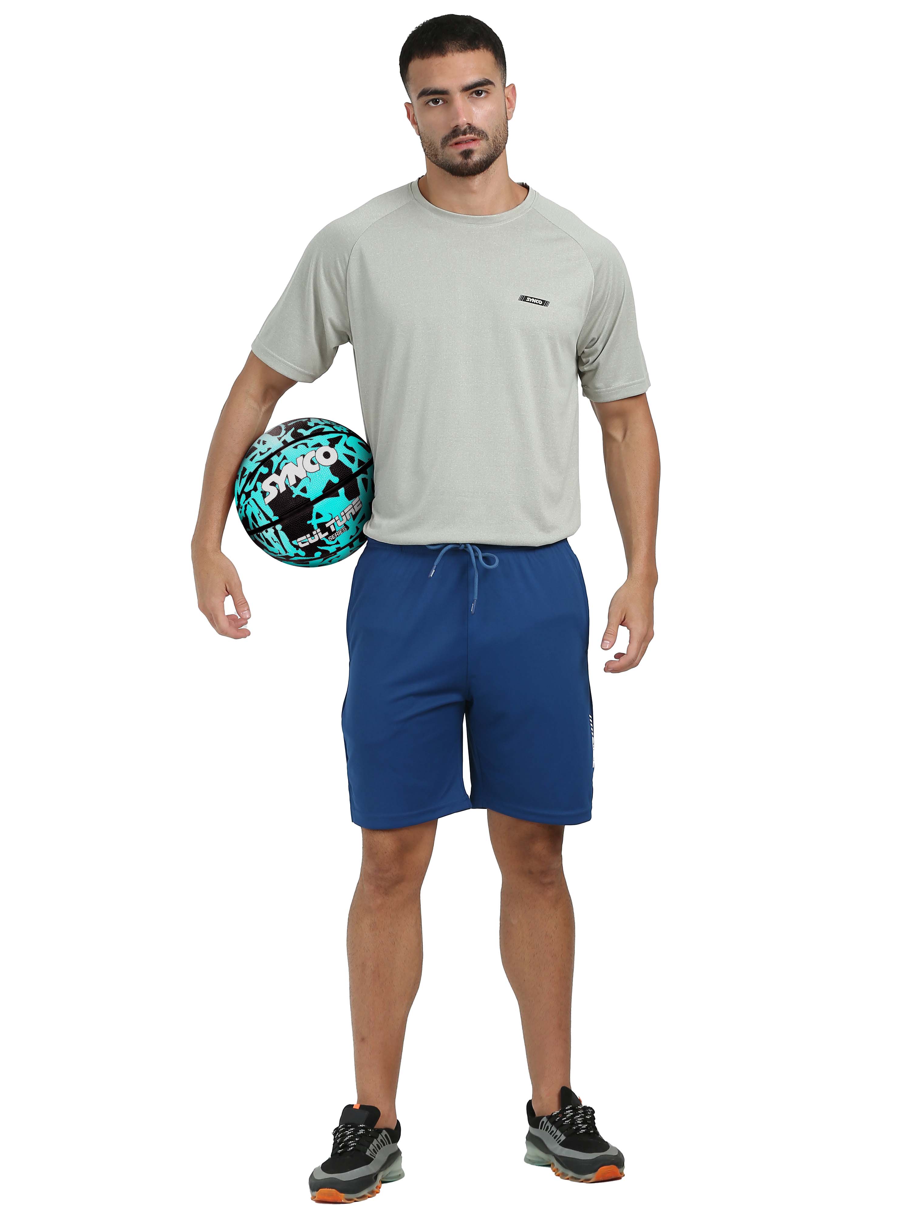 Flare Active Shorts for Men (Royal Blue) | Synco - Image 6