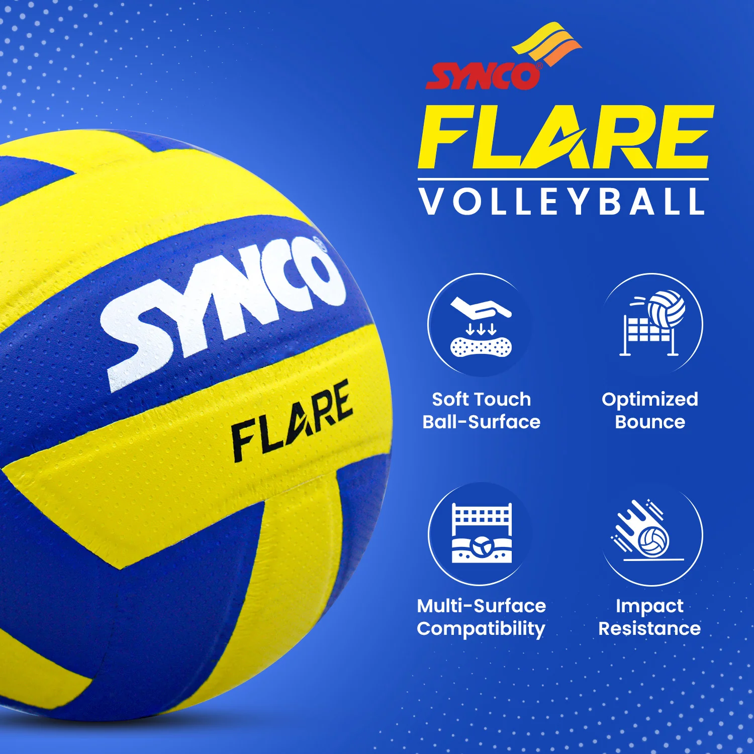 Synco Flare Volleyball - Image 4