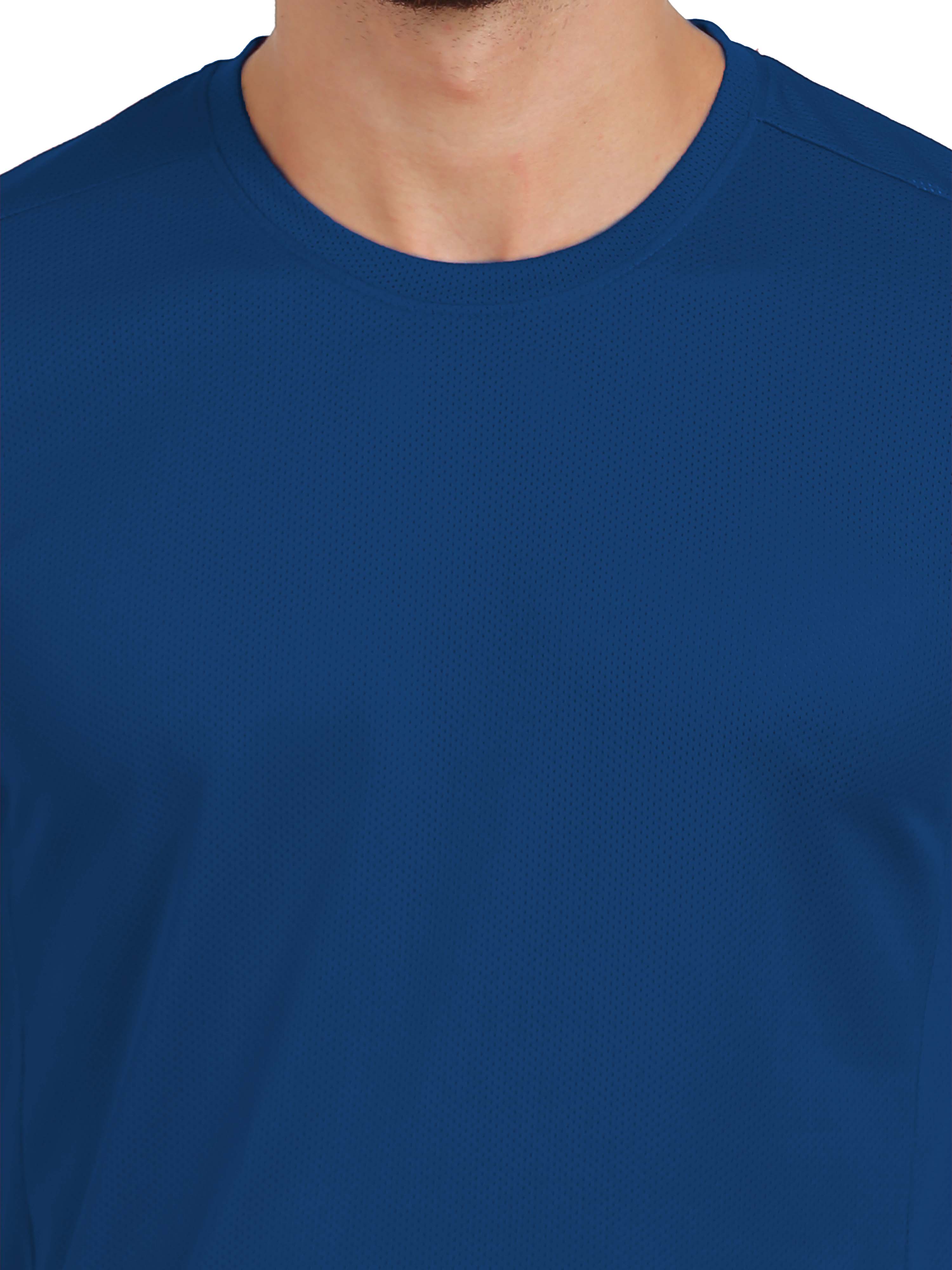 Synco Flo Fit Sports Tshirt For Men(Blue) -Sportswear & Activewear - Image 5