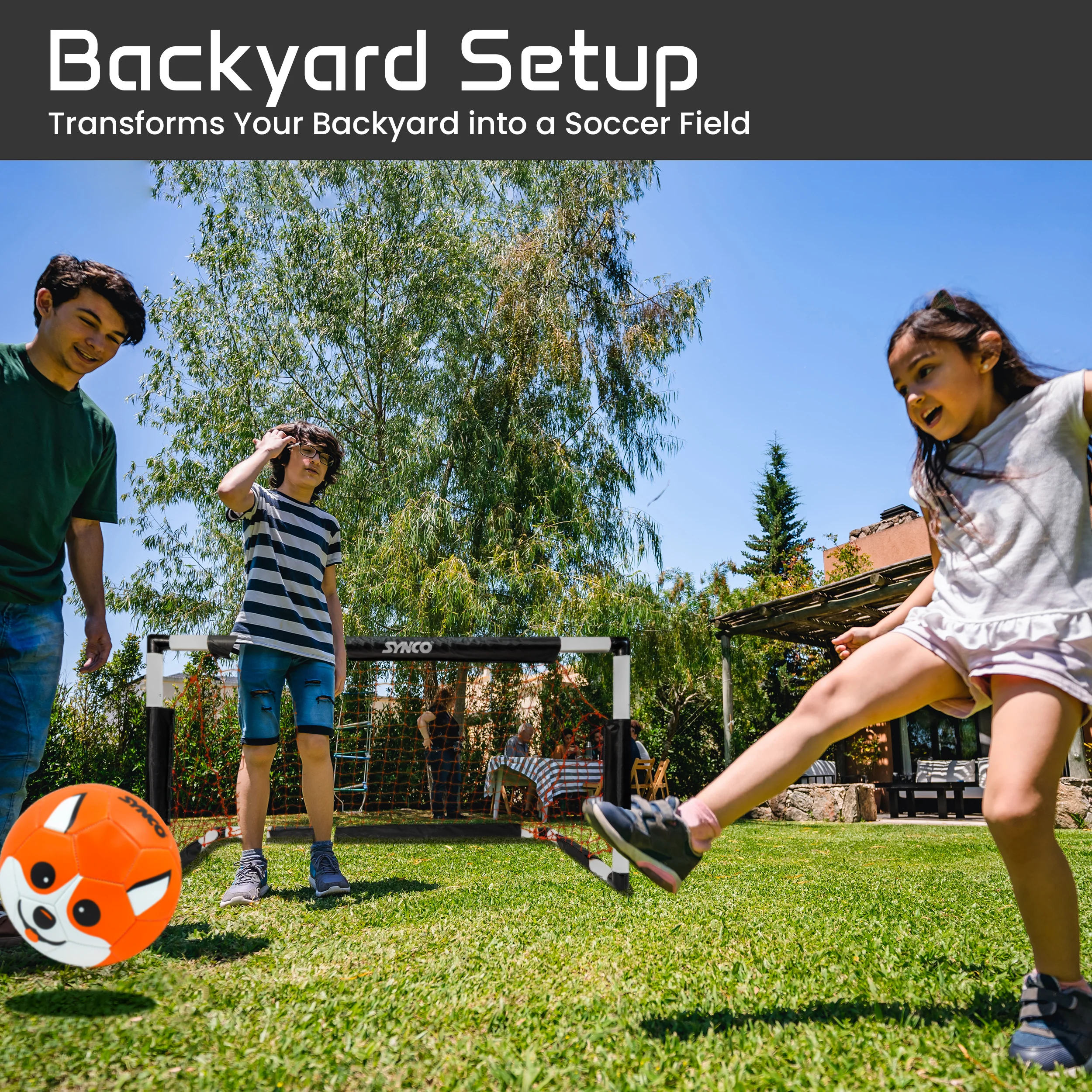 Football goal post for kids - Set of 2 | Soccer Net for Kids | Size- 4"X2 - Image 6