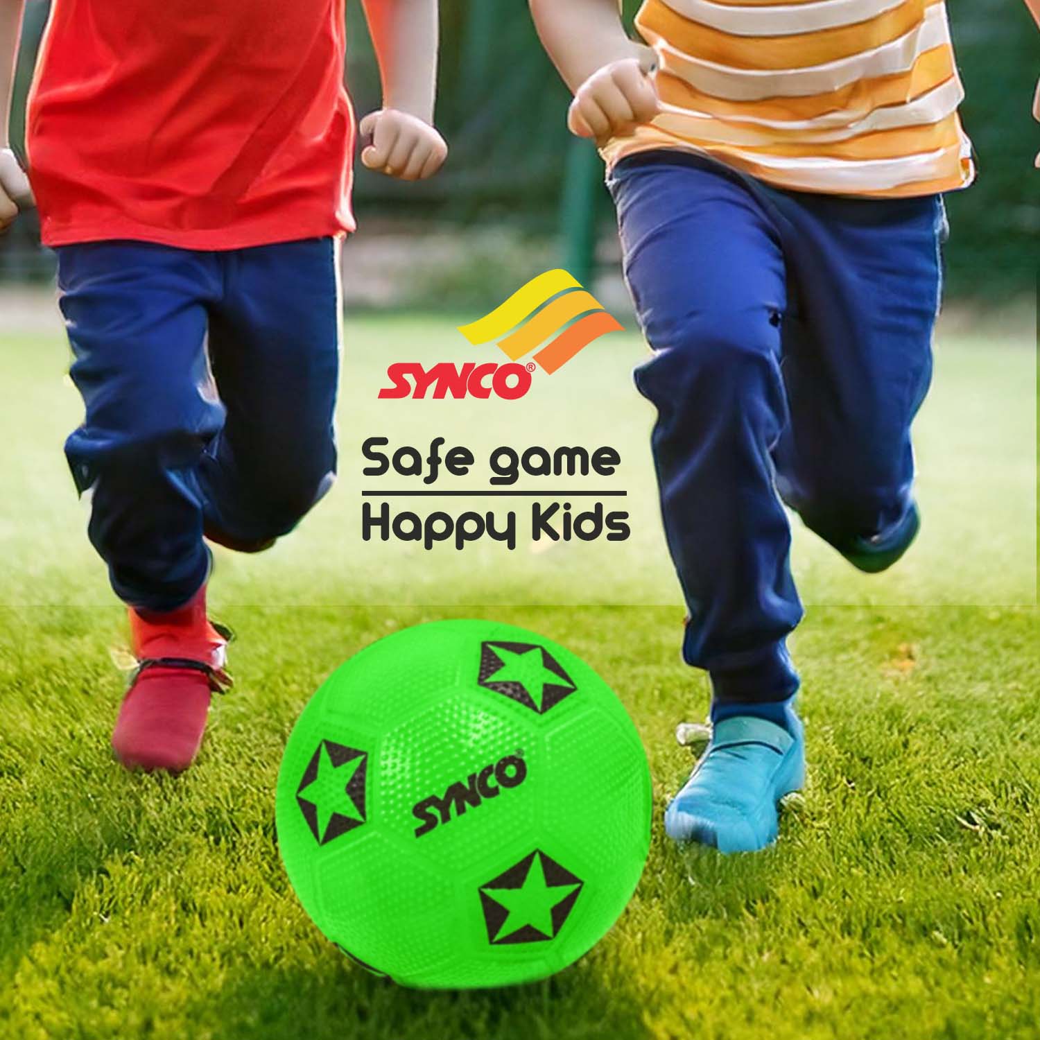 Synco Home Play Football for Kids | Beach Ball | Soft Toy Ball | Size- 3 - Image 6