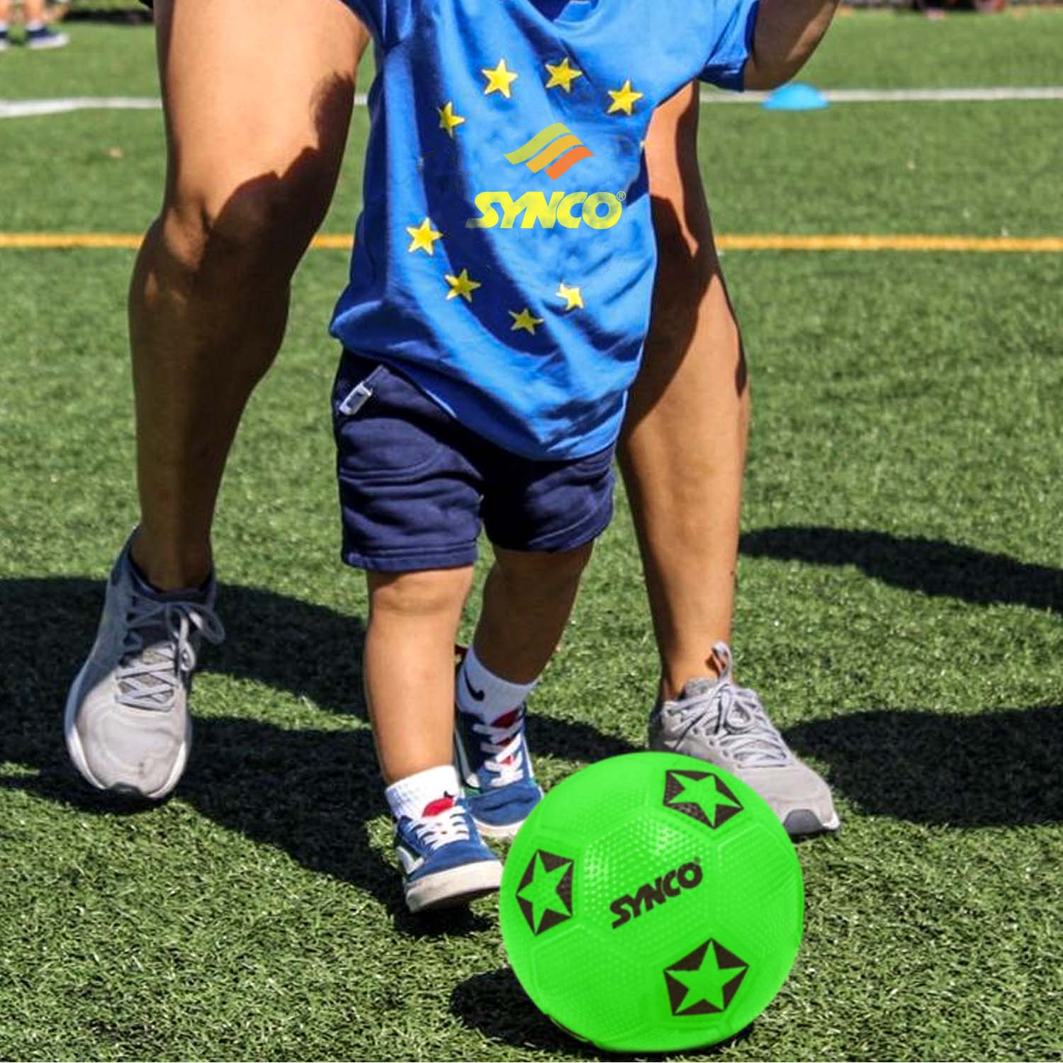 Synco Home Play Football for Kids | Beach Ball | Soft Toy Ball | Size- 3 - Image 7