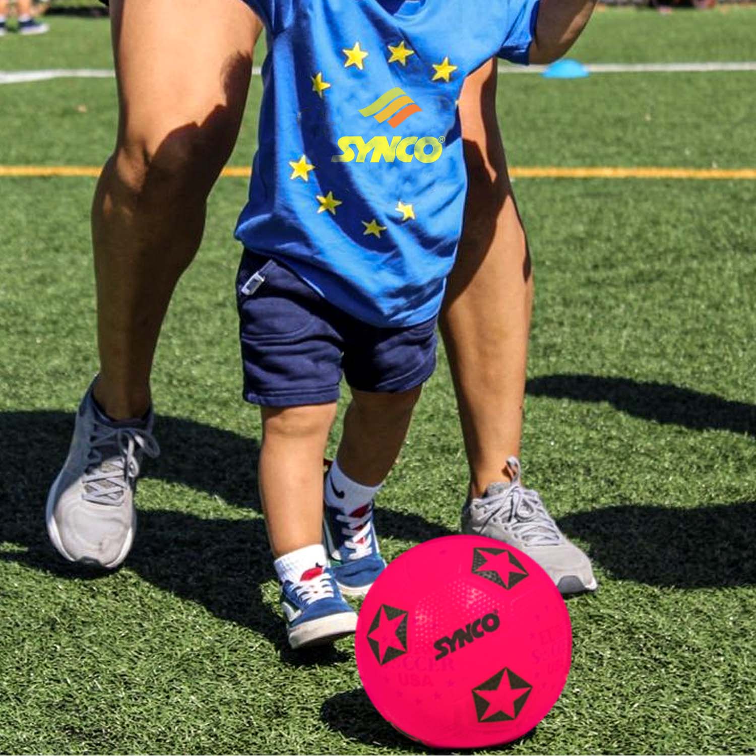 Synco Home Play Football for Kids | Beach Ball | Soft Toy Ball | Size- 4 - Image 7