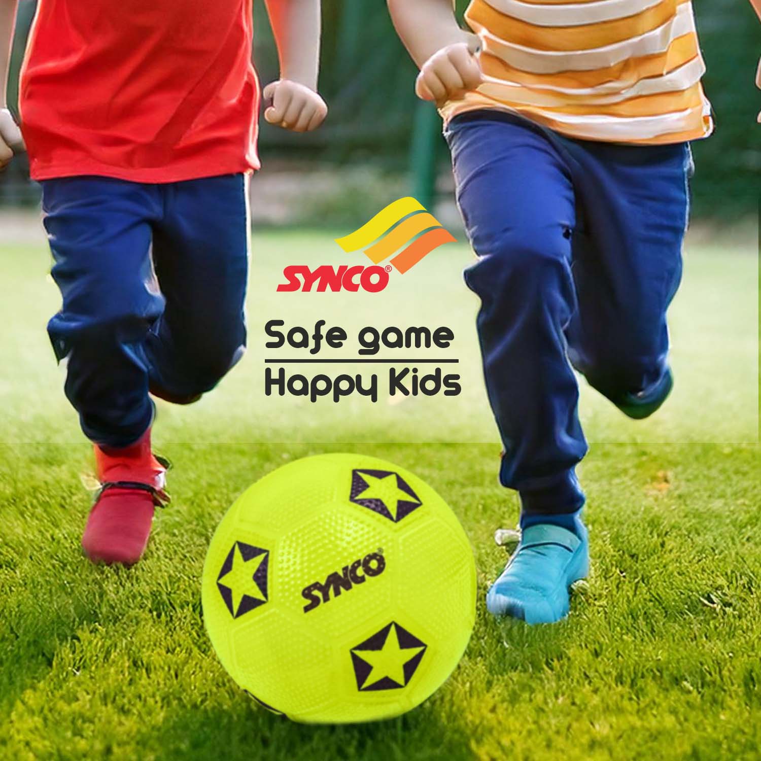 Synco Home Play Football for Kids | Beach Ball | Soft Toy Ball | Size-2 - Image 6