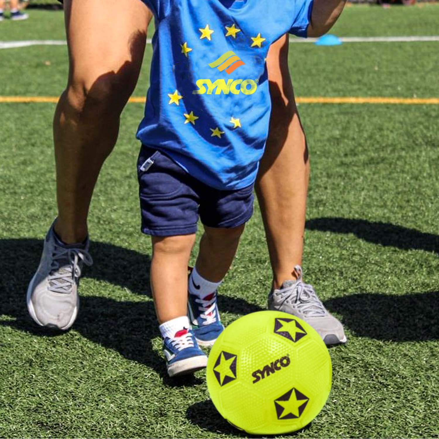 Synco Home Play Football for Kids | Beach Ball | Soft Toy Ball | Size-2 - Image 7