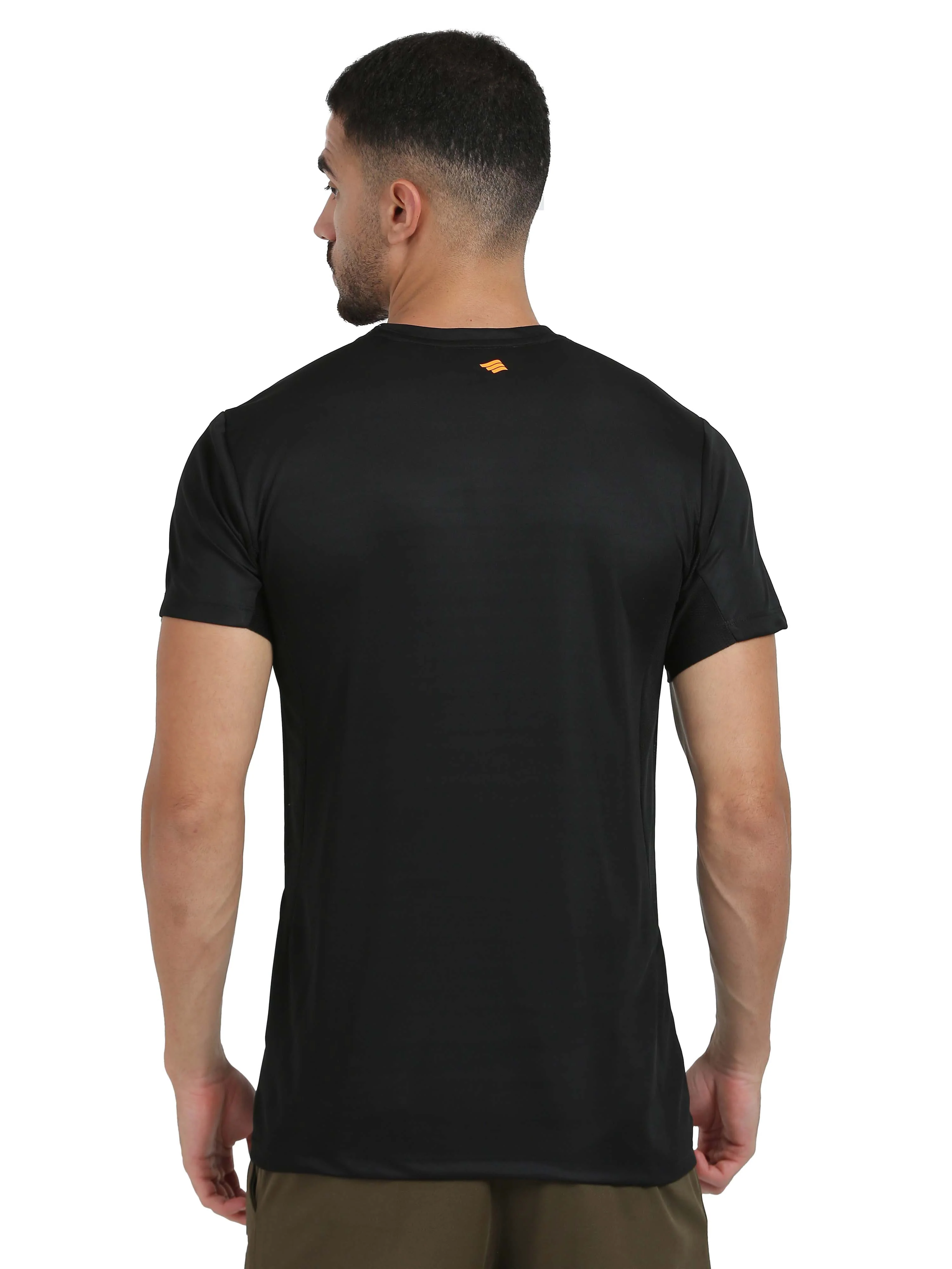Synco Luxe Performance Sports Tshirt for Men(Black) - Image 4