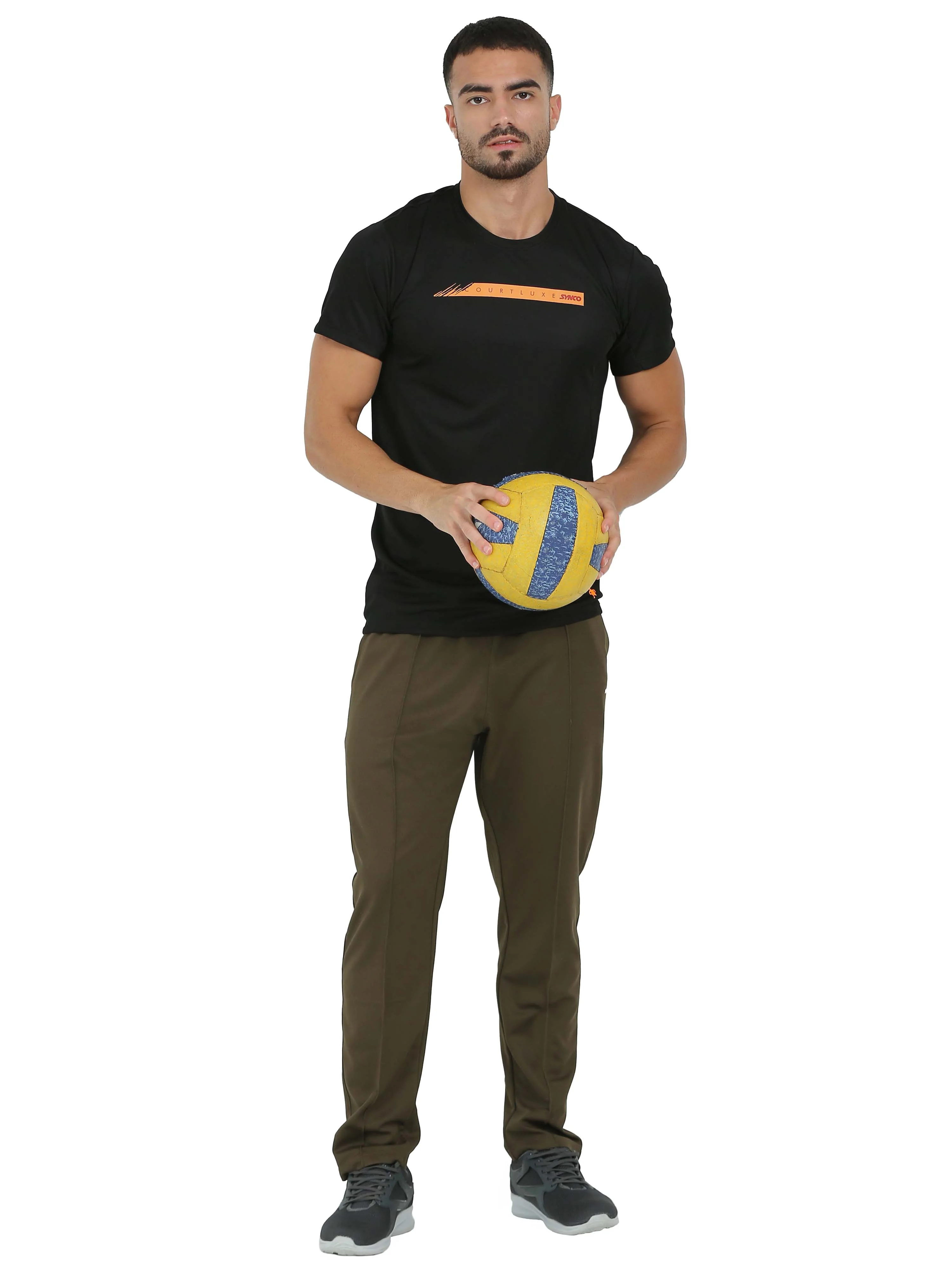 Synco Luxe Performance Sports Tshirt for Men(Black) - Image 8