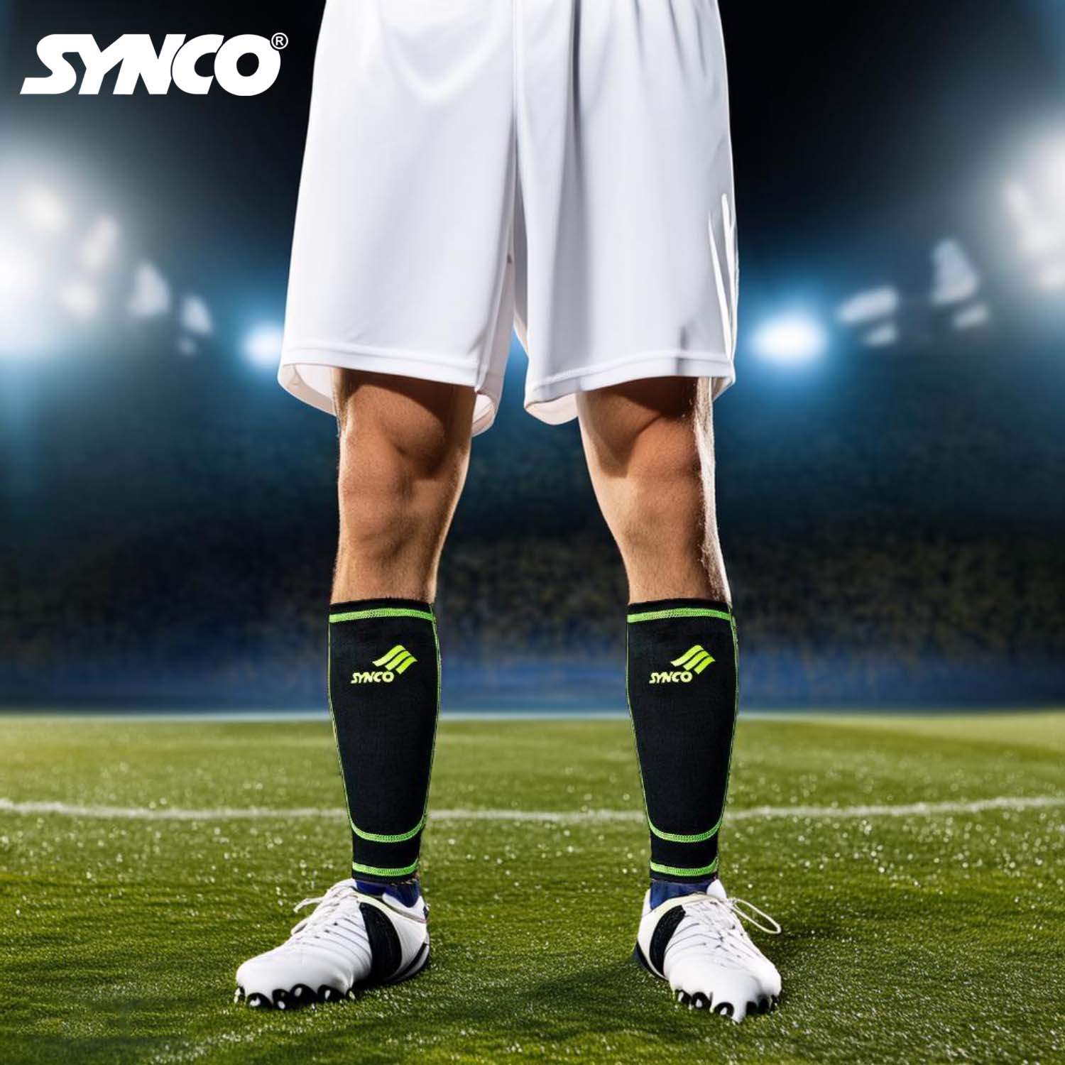 Synco Maestro Shin Guard with Sleeve combo | Shin Guard for Football | Size- Medium - Image 8