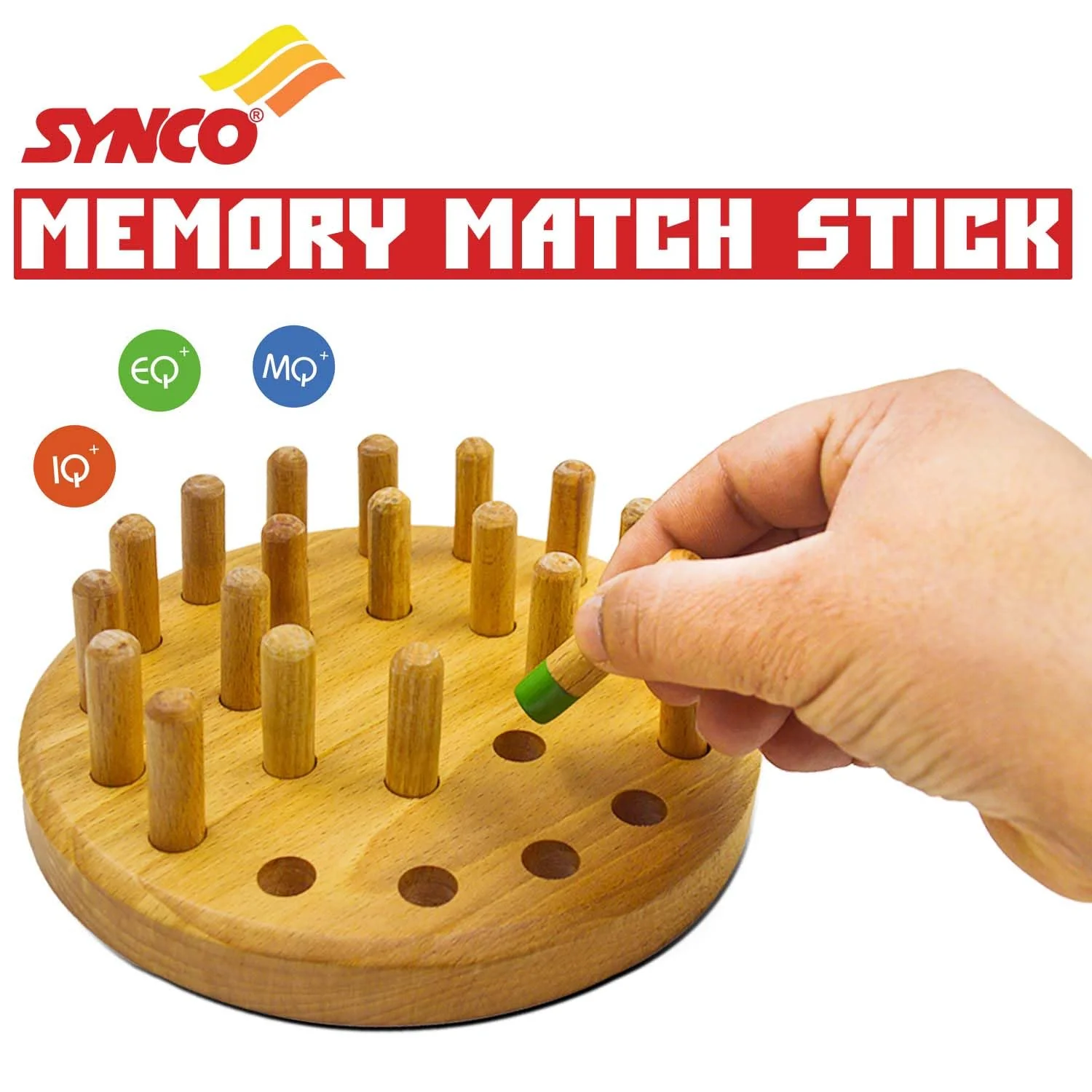 Memory Game - Colour Matching games (wooden) | Synco - Image 6