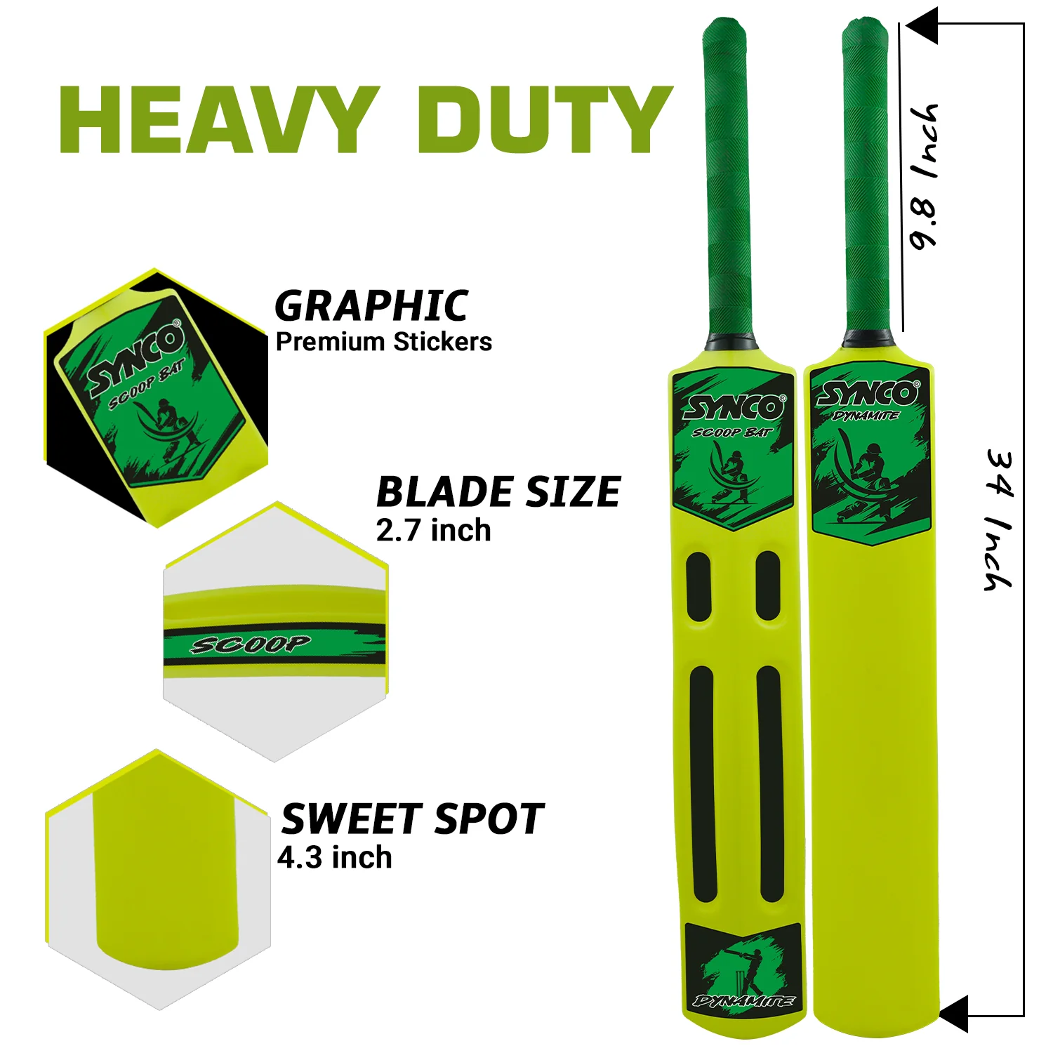Plastic Scoop Bat Dynamite | Synco - Image 4