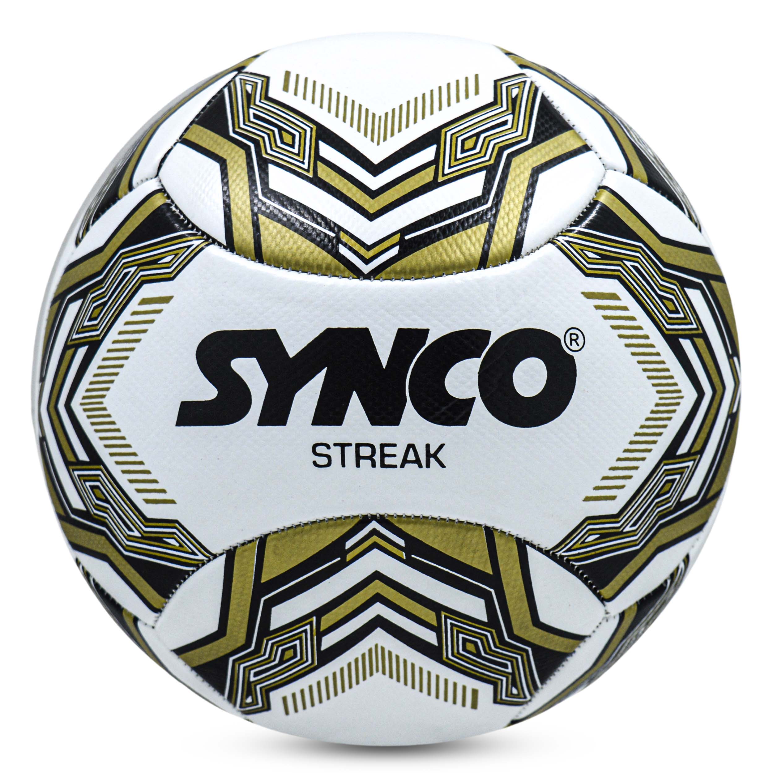 Synco Streak Football, Training Football, 6 Panels PVC machine Stiched