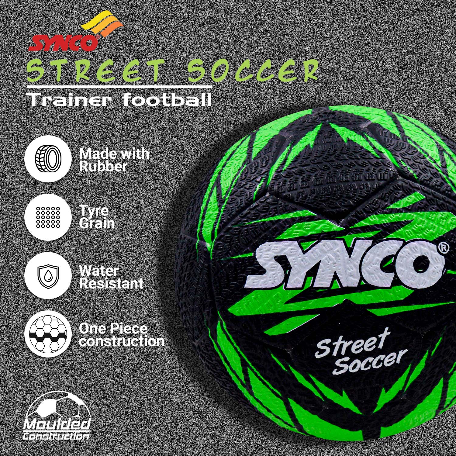 Synco Street Soccer Football (Size-5) - Image 3