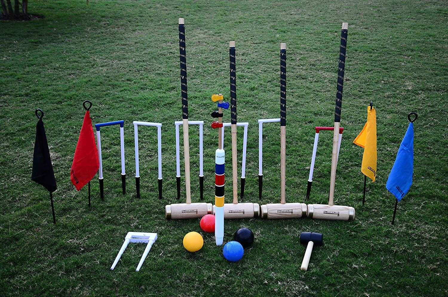 Synco Croquet Sport Elite Croquet Set 4 Player, Elite Set with Croquet Balls and Accessories (38 Inch), Perfect for Lawn, Backyard, Parks and Gardens for Fun, Party and Family Games. - Image 3