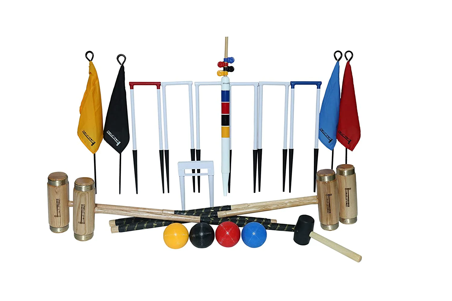 Synco Croquet Sport Elite Croquet Set 4 Player, Elite Set with Croquet Balls and Accessories (38 Inch), Perfect for Lawn, Backyard, Parks and Gardens for Fun, Party and Family Games. - Image 4