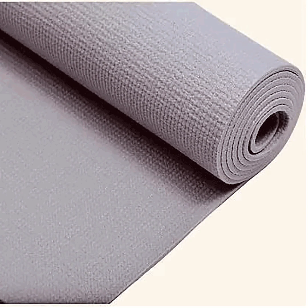 Synco 6mm Yoga Mat with Carrying Strap (Color: Grey) - Image 3