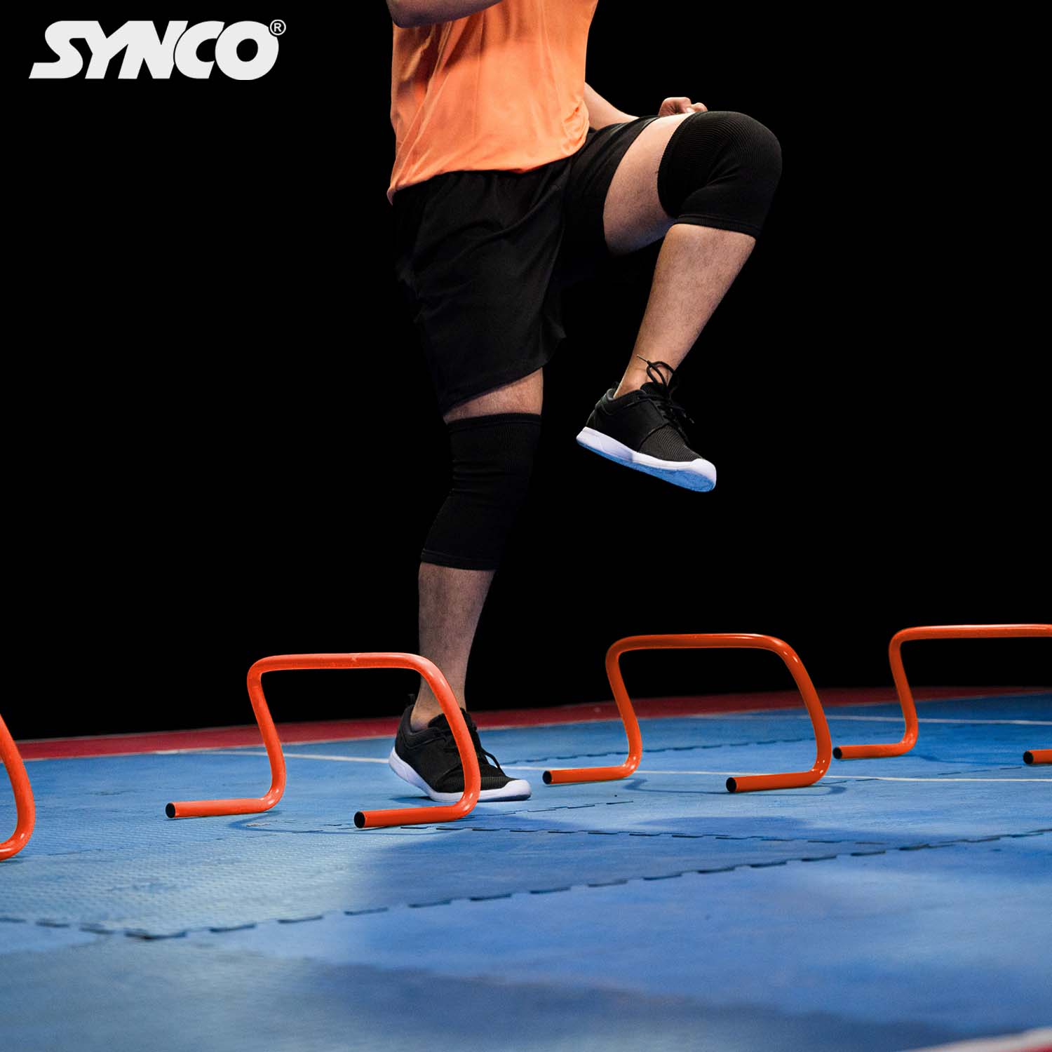 Synco Agility Flat/Round Hurdles (Set of 6) Orange/Green - Image 7