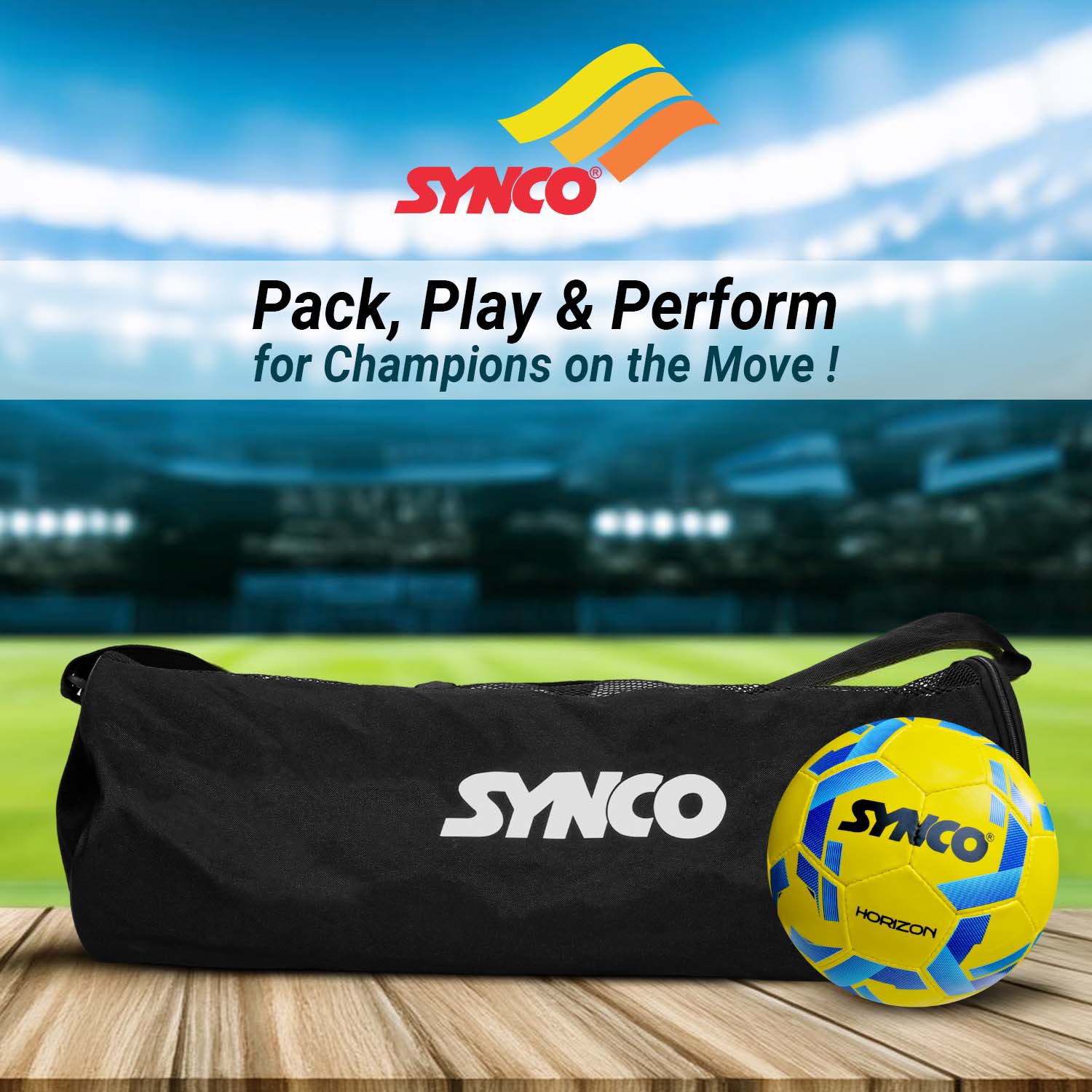Synco Flex 3 Ball Carrying sports Duffel Bag (S) Black - Image 6