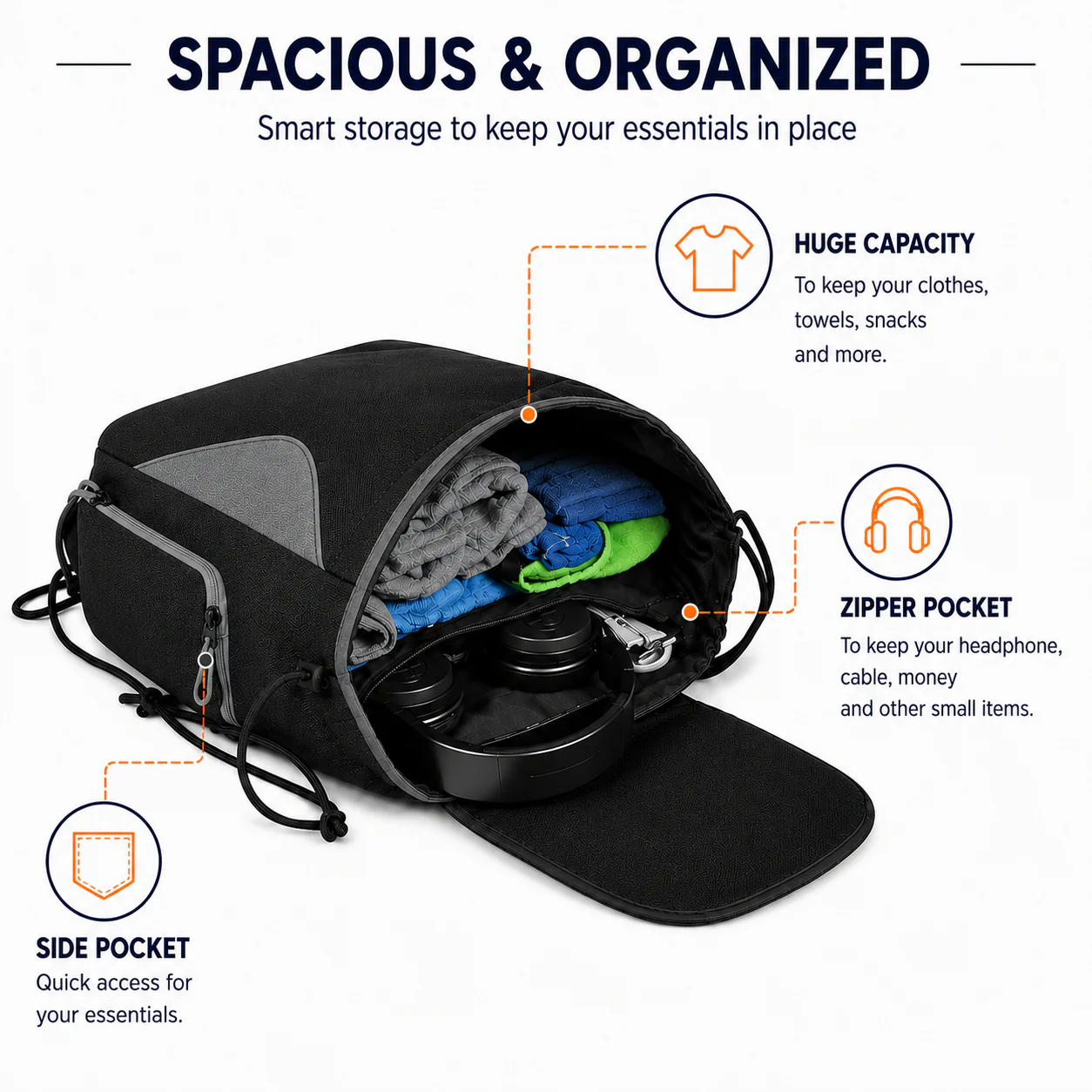 Synco Blaze Football Bag (Black) - Image 5