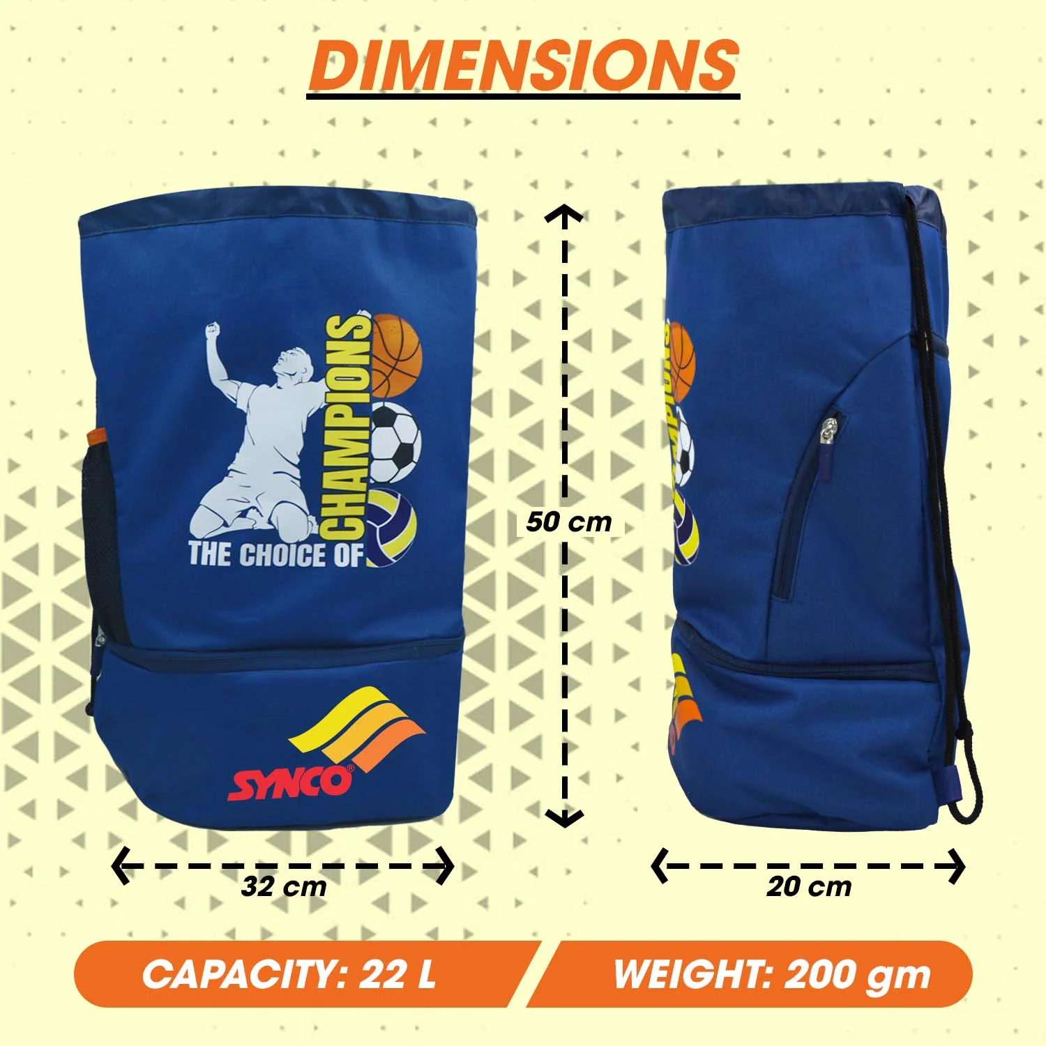 Synco Champion Ball carry Bag - Image 3