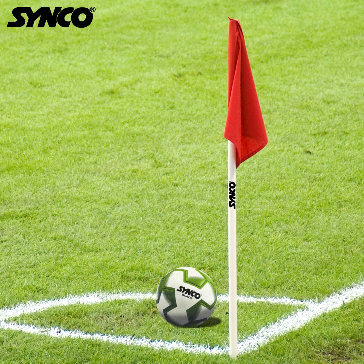 Synco Field Corner Poles with Flag 5ft (Set of 4) - Image 5