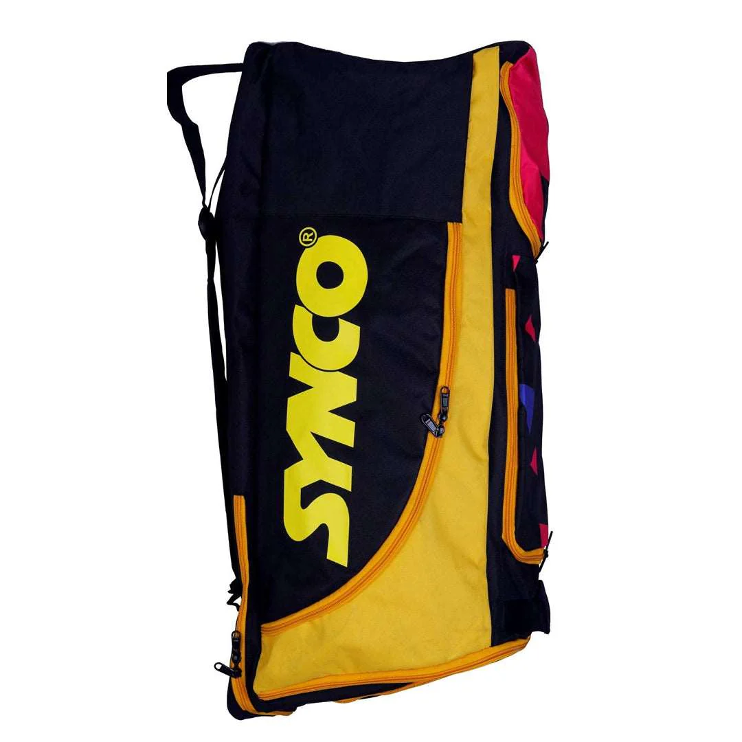 Synco Cricket kit Bag color - Black Yellow - Image 2