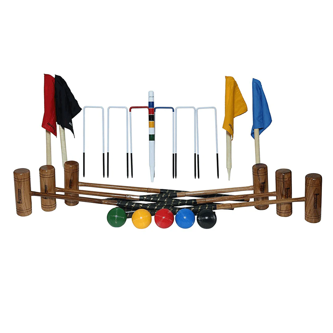 Synco Croquet Sport Diamond Croquet Set 6 Player,Professional Set with Croquet Balls and acessories (38 INCH) for Adult, Perfect for Lawn, Backyard, Parks and Gardens for Fun and Professional Games. - Image 4
