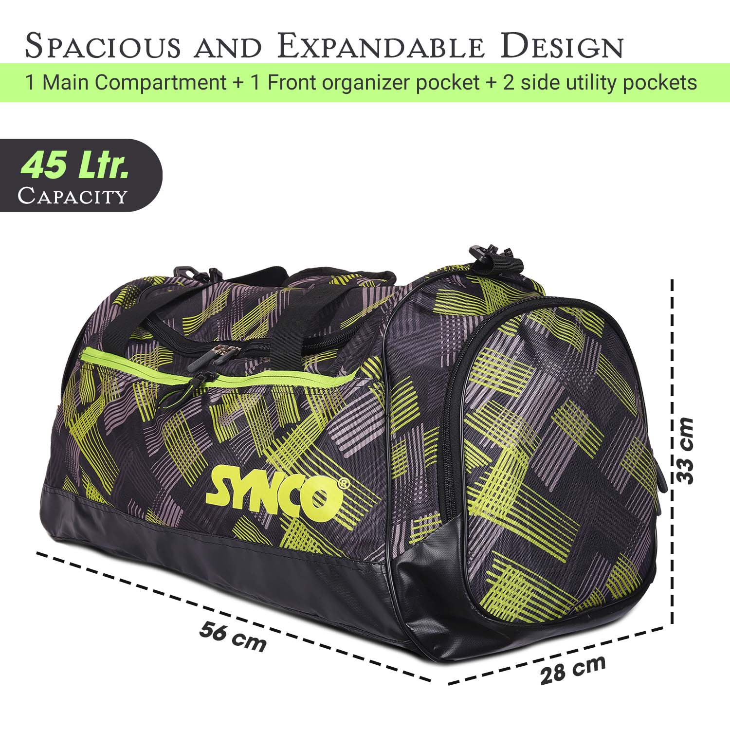 Synco Cruise Duffle Bag (M) Camo Green - Image 5