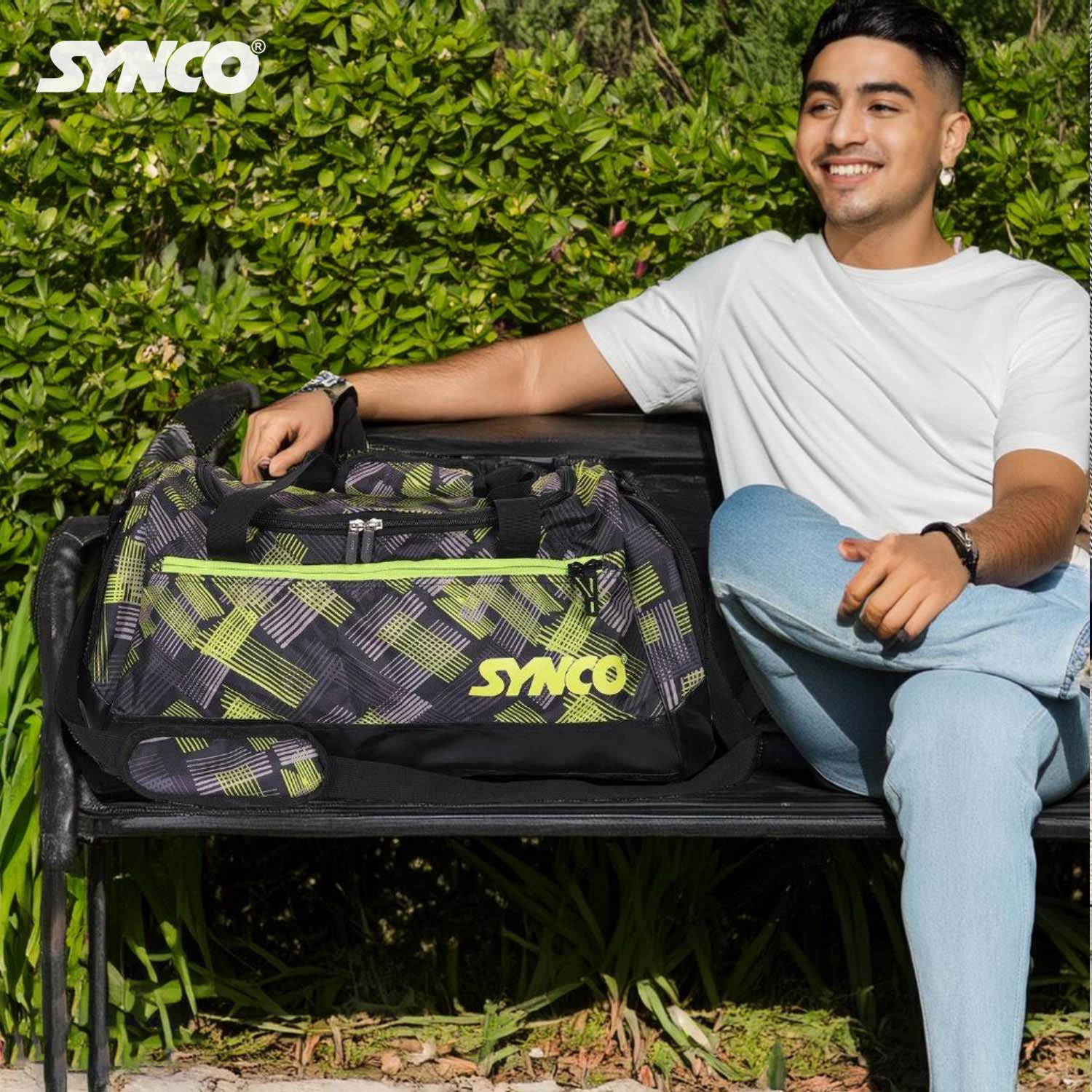 Synco Cruise Duffle Bag (M) Camo Green - Image 6