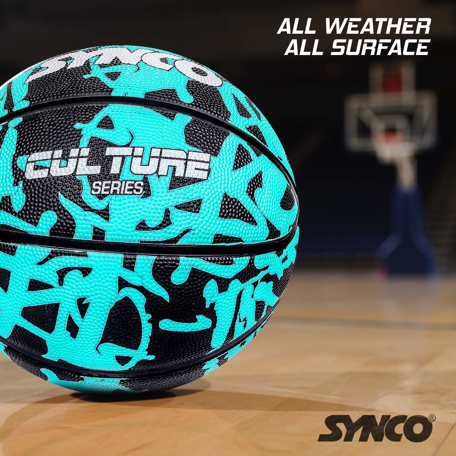Synco Culture Basketball (Size-5) Blue-Black - Image 5