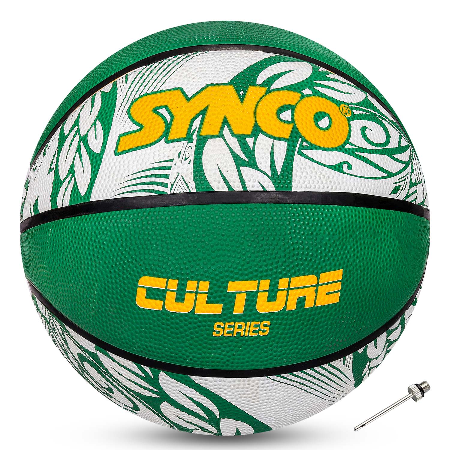 Synco Culture Basketball (Size-6) Green-white