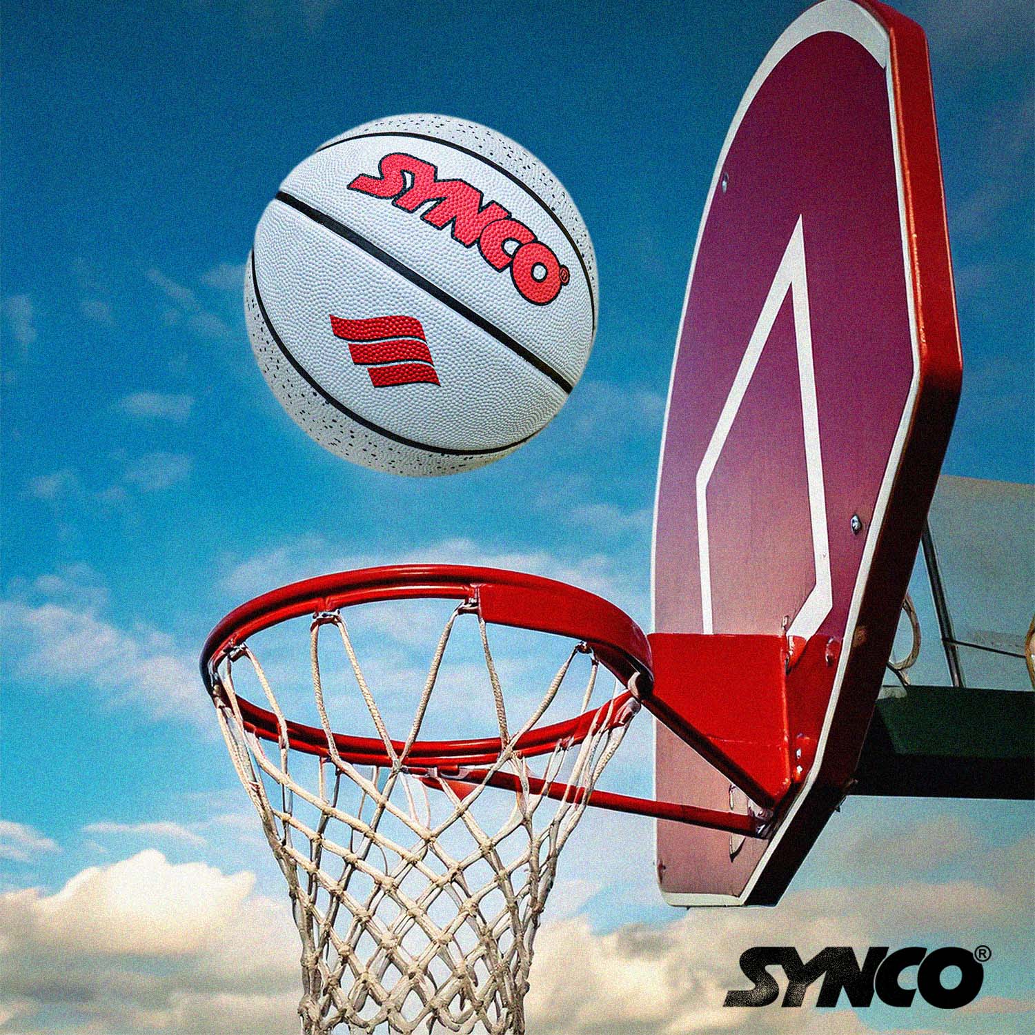 Synco Culture Series Men's Basketball (Size-7) Grey-white - Image 6