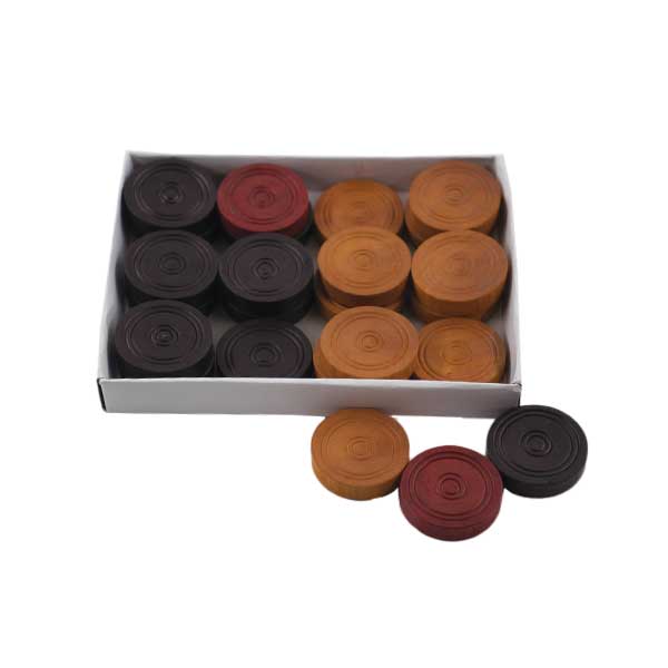 Synco Delux Carrom Coins Wooden 24 Coins - Image 4