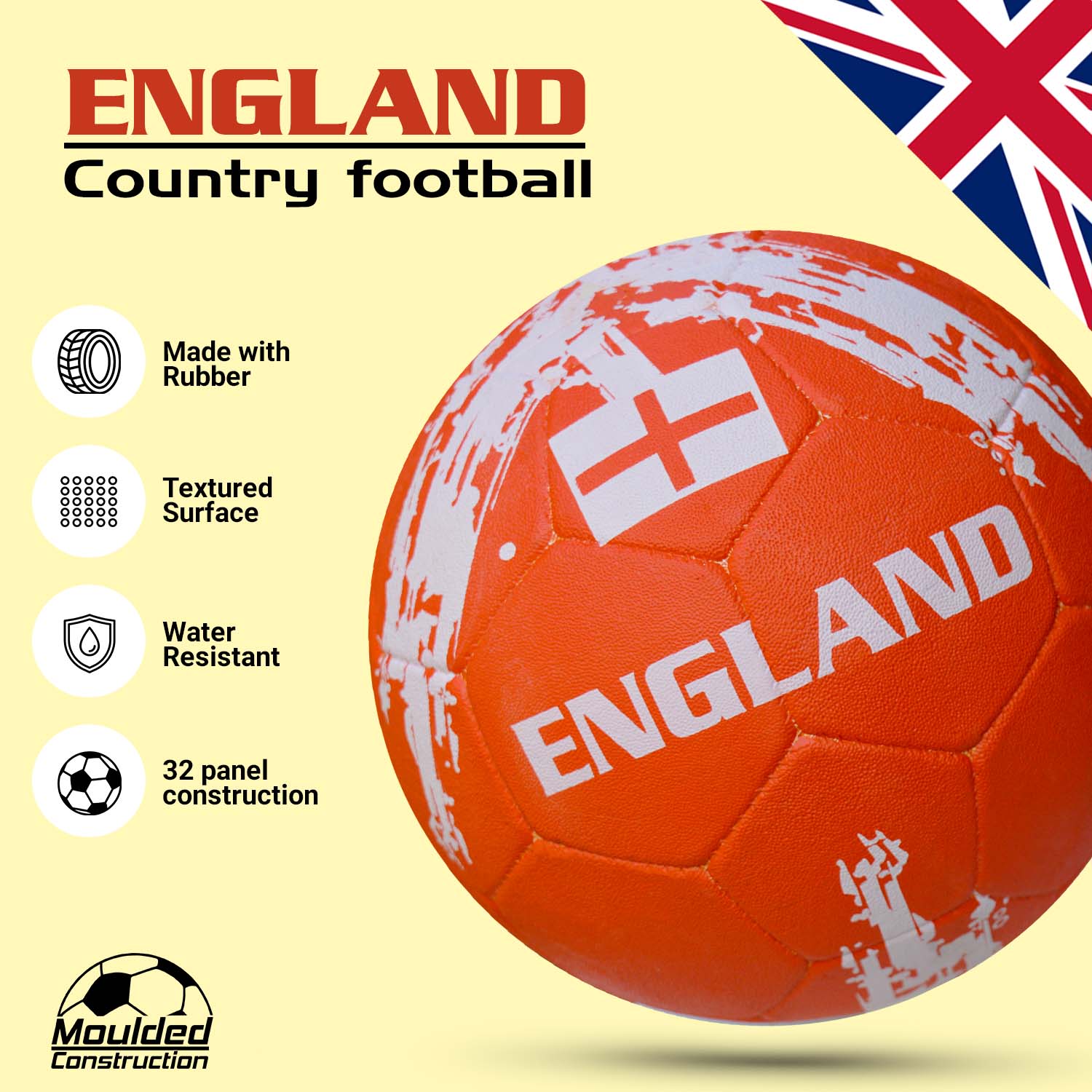 Synco Country Flag Football - England (Size-5) - Image 2