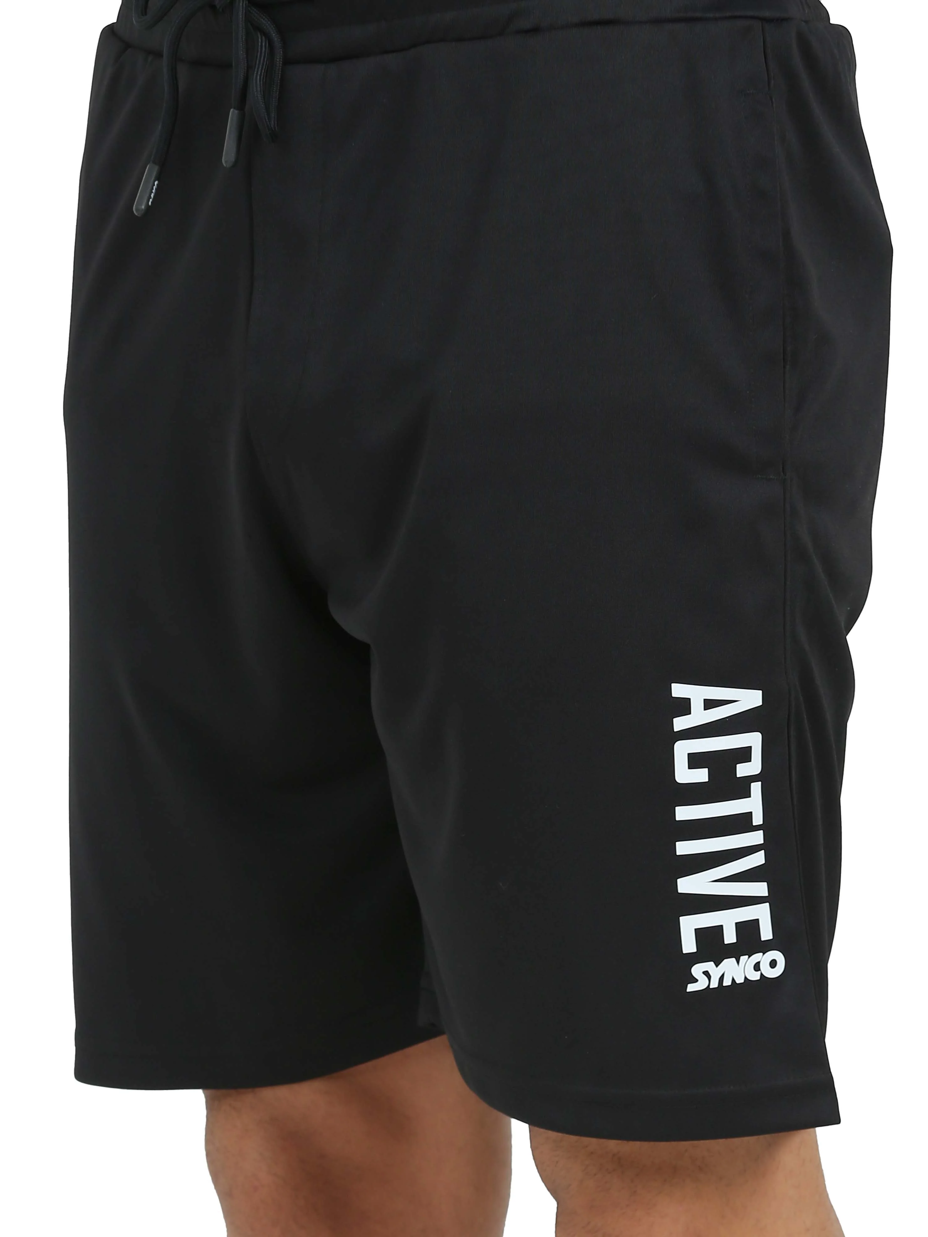 Synco Flex Active Sports Shorts for Men (Black) - Image 5