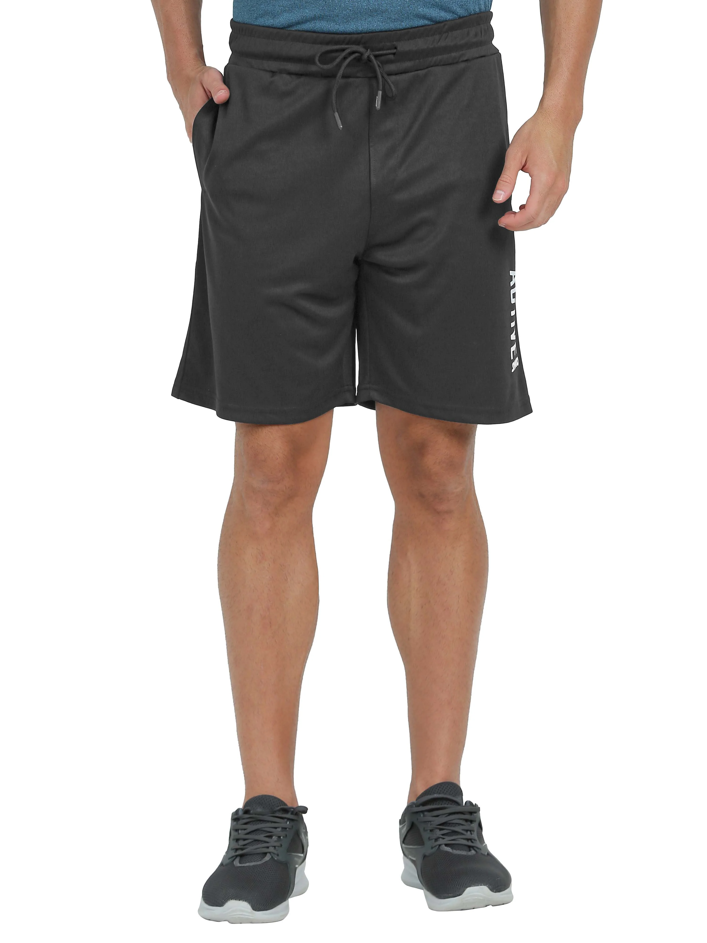 Synco Flex Active Sports Shorts for Men (Dark Grey)