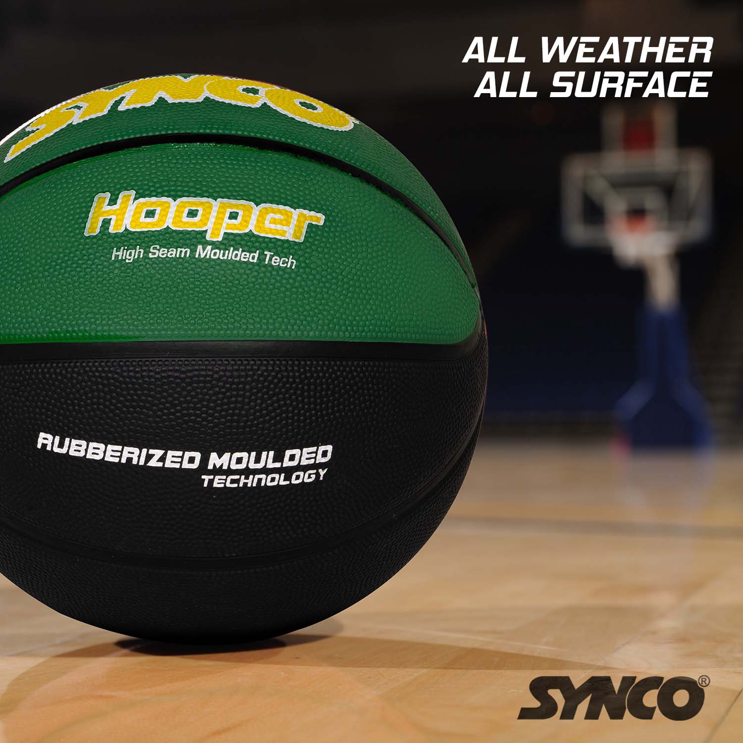Synco Hooper Basketball (Size-6) Green-Black - Image 5