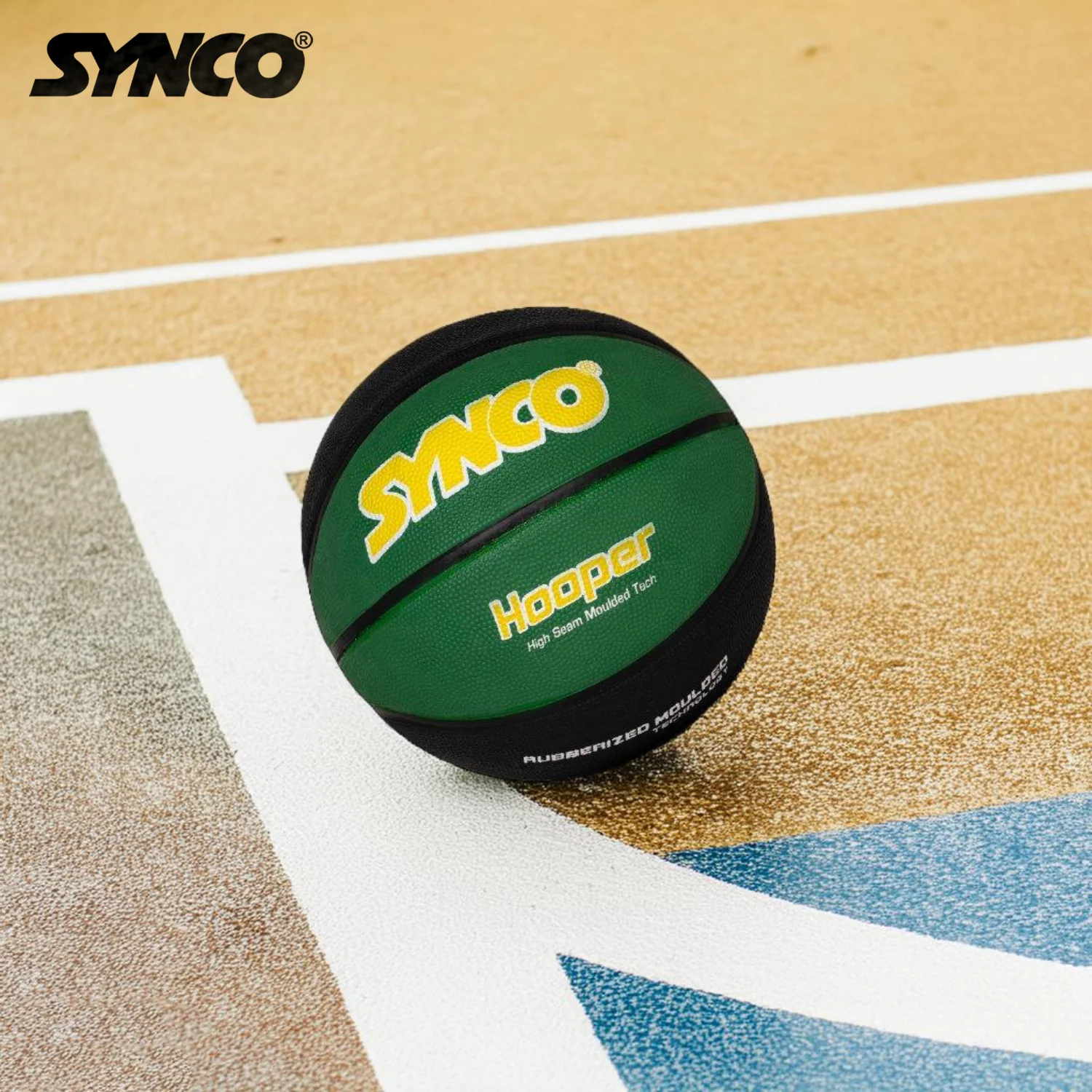 Synco Hooper series Men's Basketball (Size-7) Green-Black - Image 6