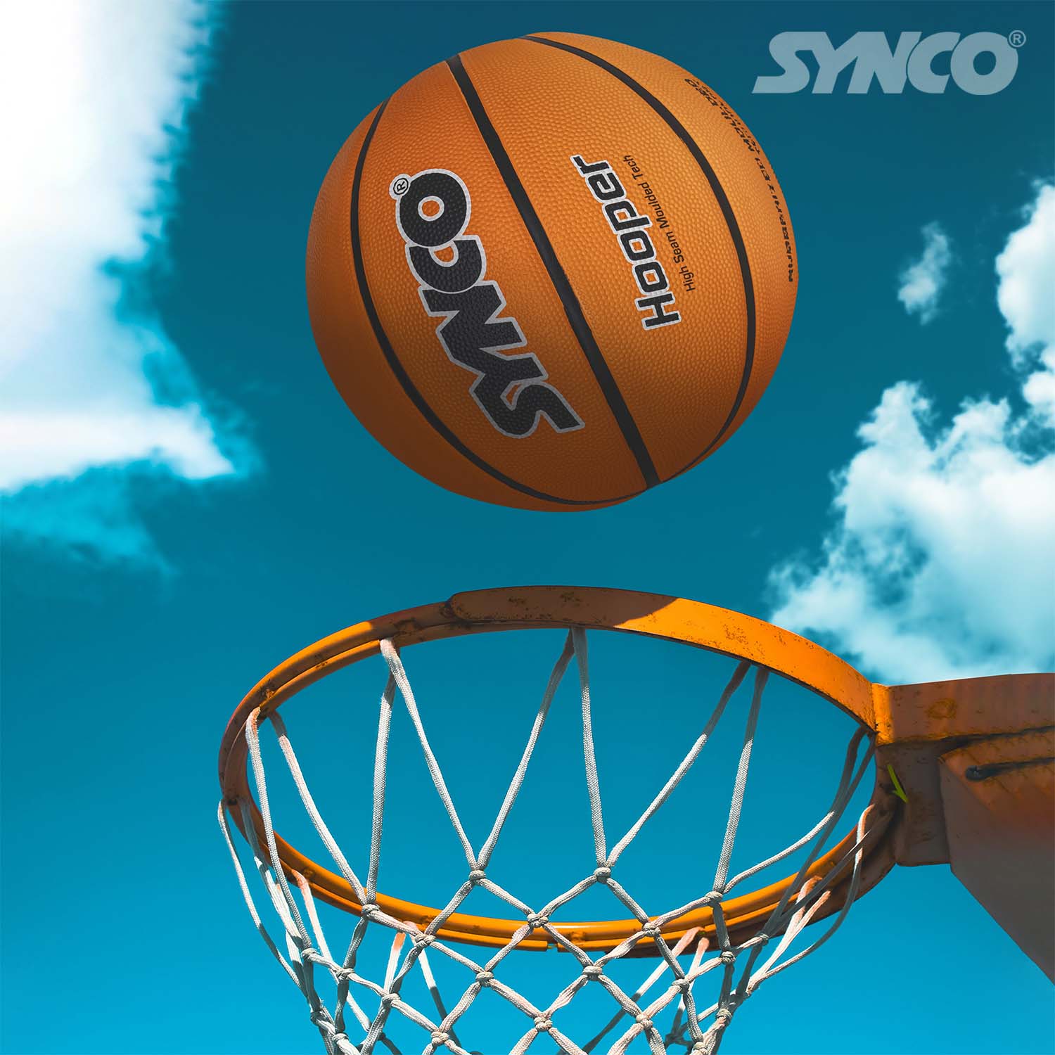 Synco Hooper Basketball (Size-5) Orange - Image 5