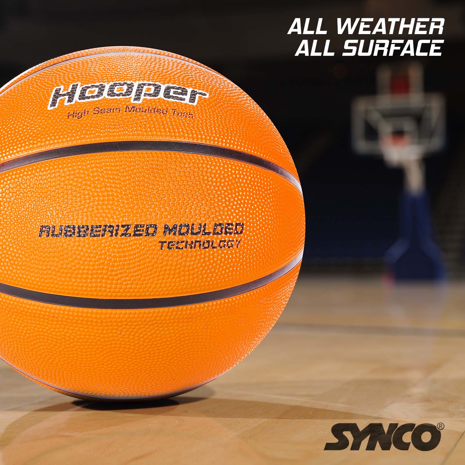 Synco Hooper Basketball (Size-6) Orange - Image 5