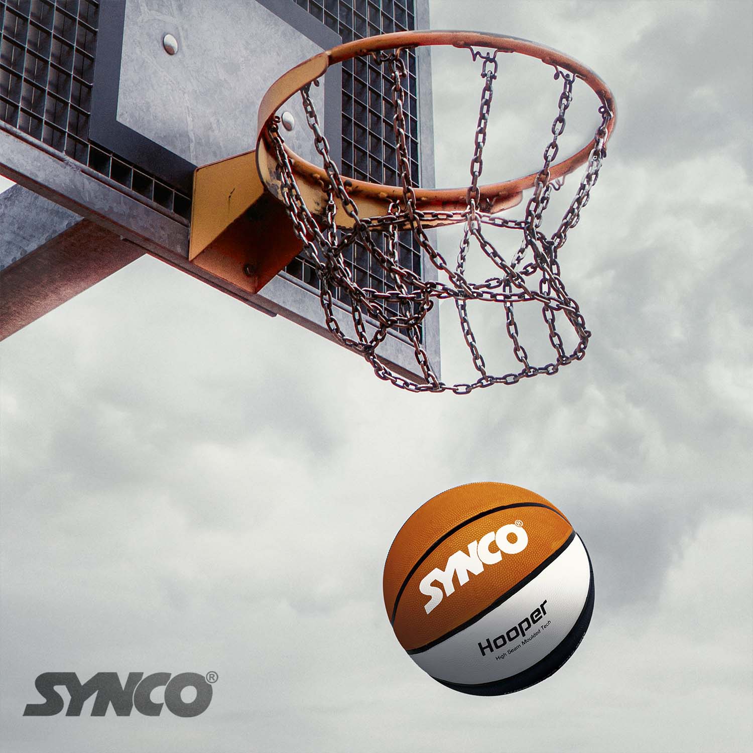 Synco Hooper Basketball (Size-6) Red-White - Image 6
