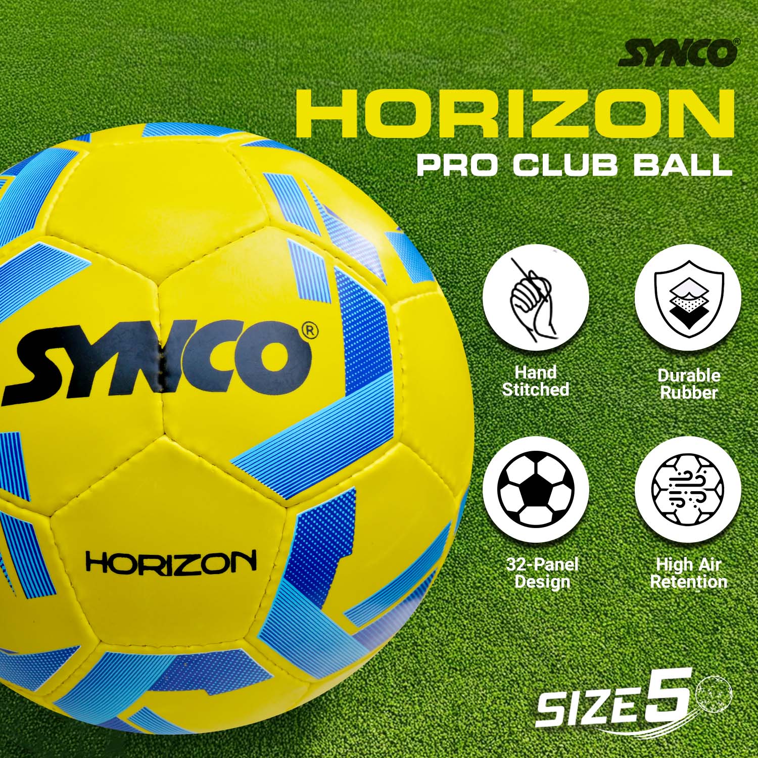 Synco Horizon football (Size-5) - Image 3
